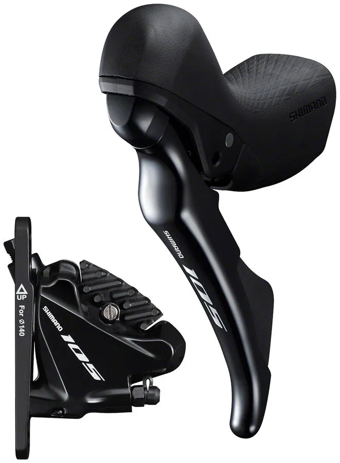 105 ST-R7020 Left Standard Reach Double Hydraulic Brake/Shift Lever BR-R7070 Front Flat Mount Caliper Fork Adaptor