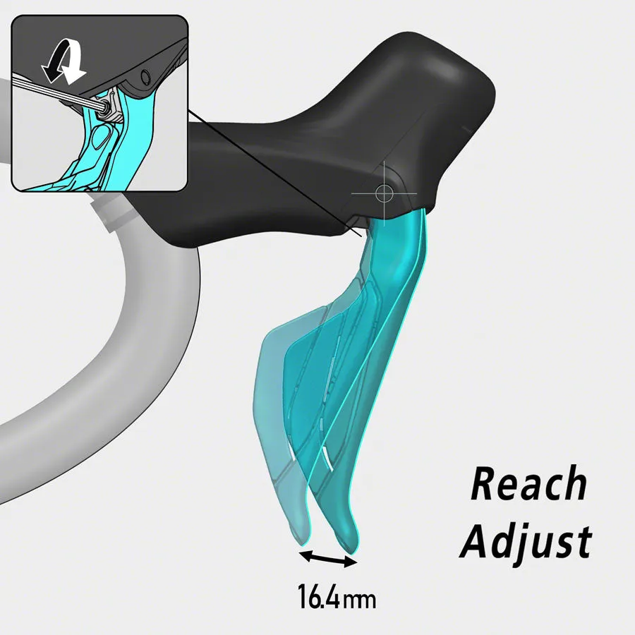 105 ST-R7170-L Di2 Shift/Brake Lever - Left 2x Black
