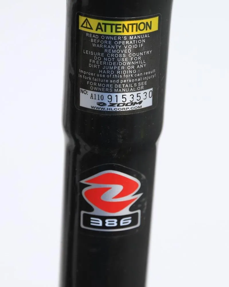 20" ZOOM Kid's MTB Suspension Bike Fork Disc 1-1/8" Threadless Black NEW