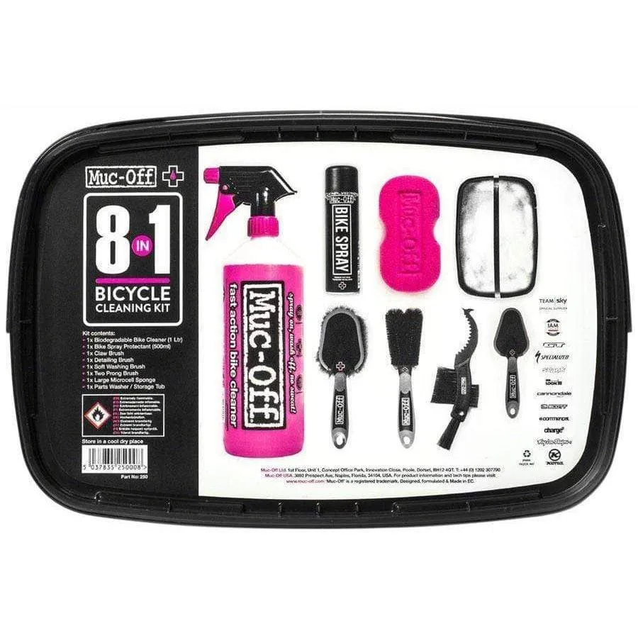 8-in-1 Cleaning Kit: Tub with 8 Pieces