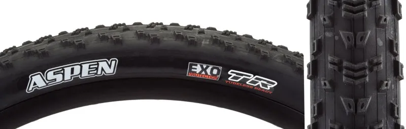 Aspen Tire - 29 x 2.4 Tubeless Folding BLK MaxxSpeed EXO Wide Trail E-25