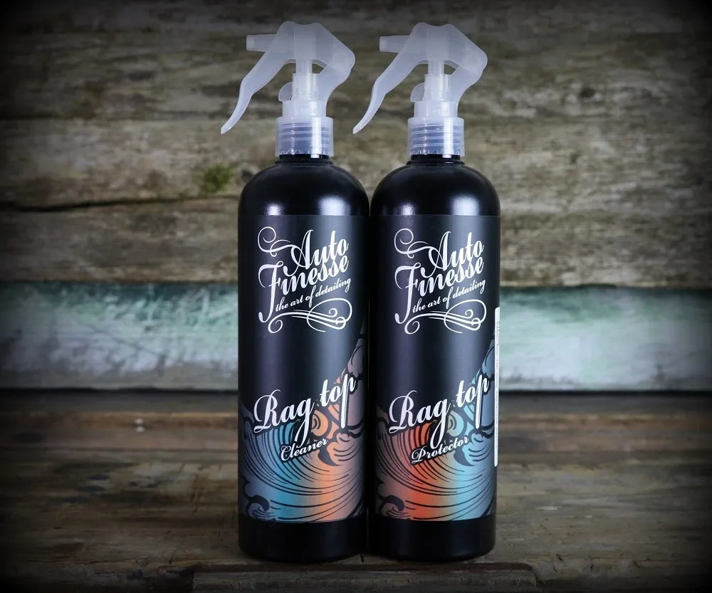 Auto Finesse Rag Top Hood and Soft Top Cleaner and Protector Pack