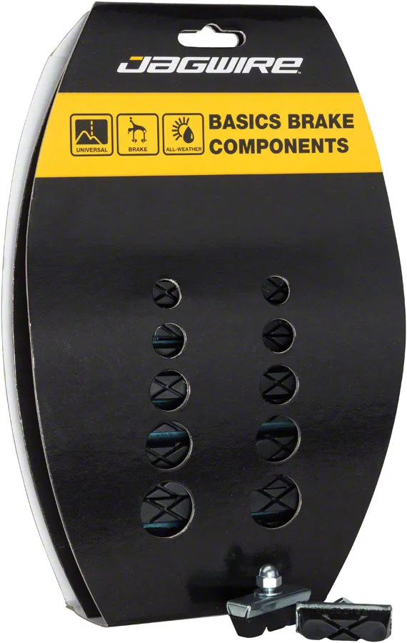 Basics X-Caliper Brake Pads Threaded Black Card of 20 Pairs