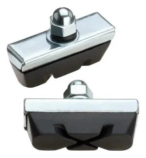 Basics X-Caliper Brake Pads Threaded Black Card of 20 Pairs