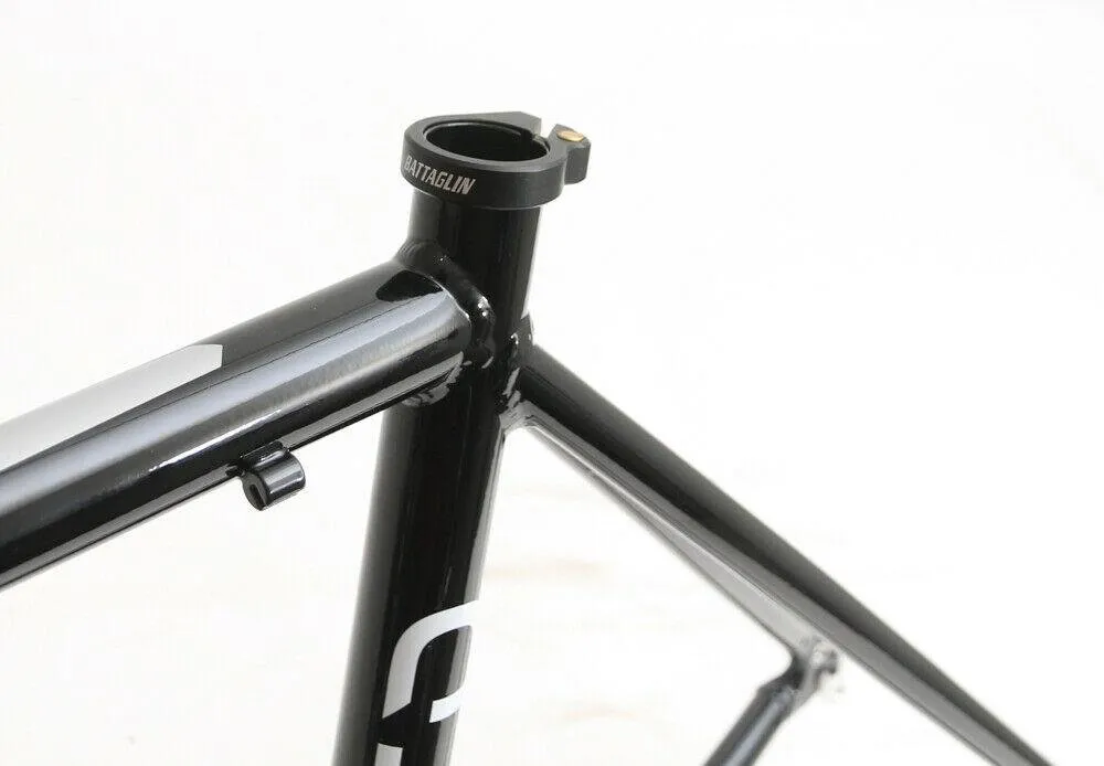 Battaglin Speed 700c LG 54cm Aluminum Road Bike Frame Black / White NEW