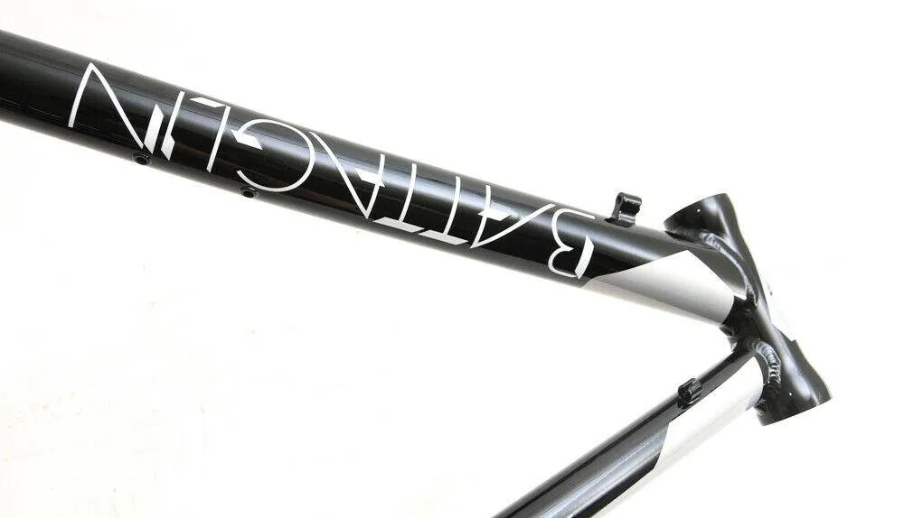 Battaglin Speed 700c LG 54cm Aluminum Road Bike Frame Black / White NEW