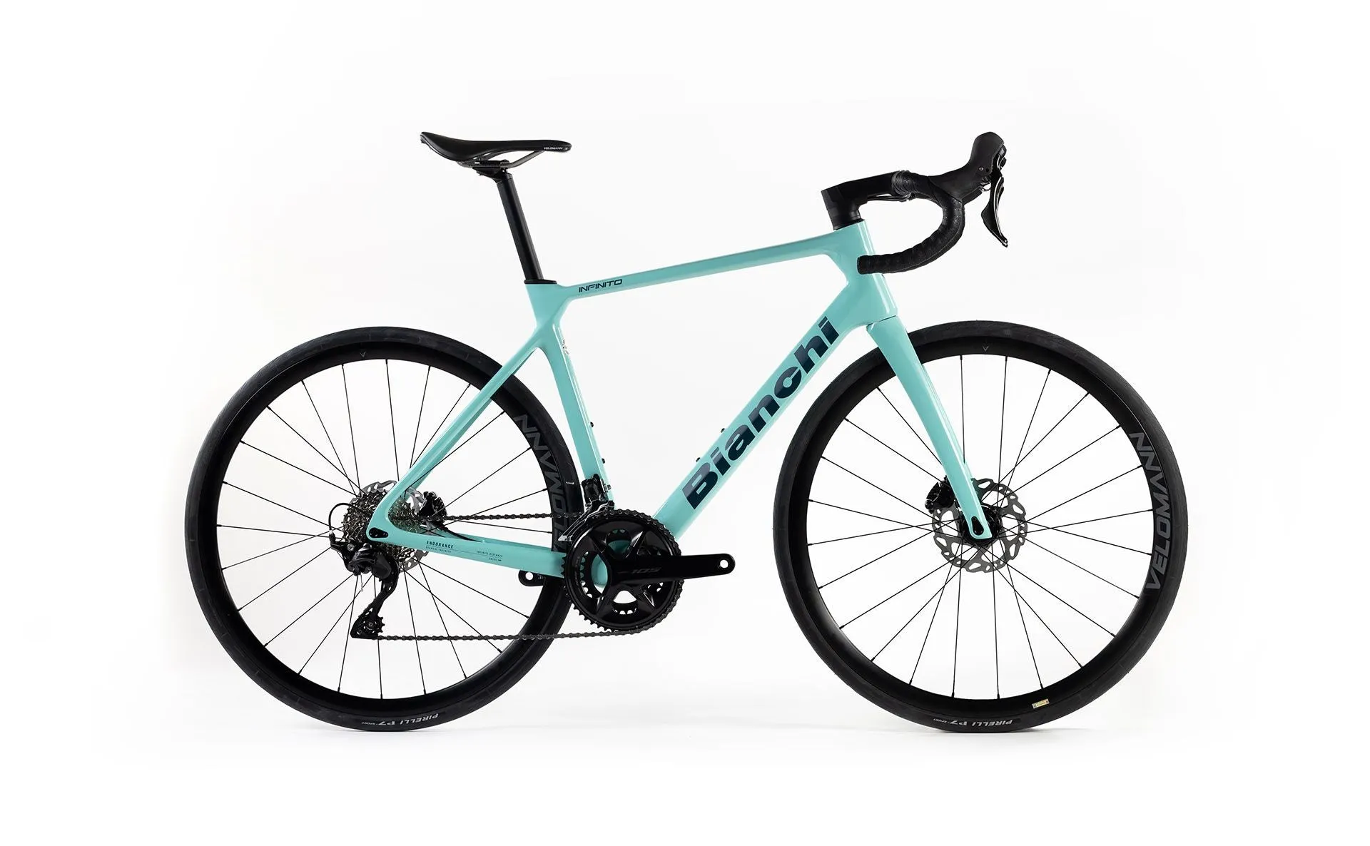 Bianchi Infinito 2025 - Shimano 105 12sp RD-R7100 - Shimano RT-CL800