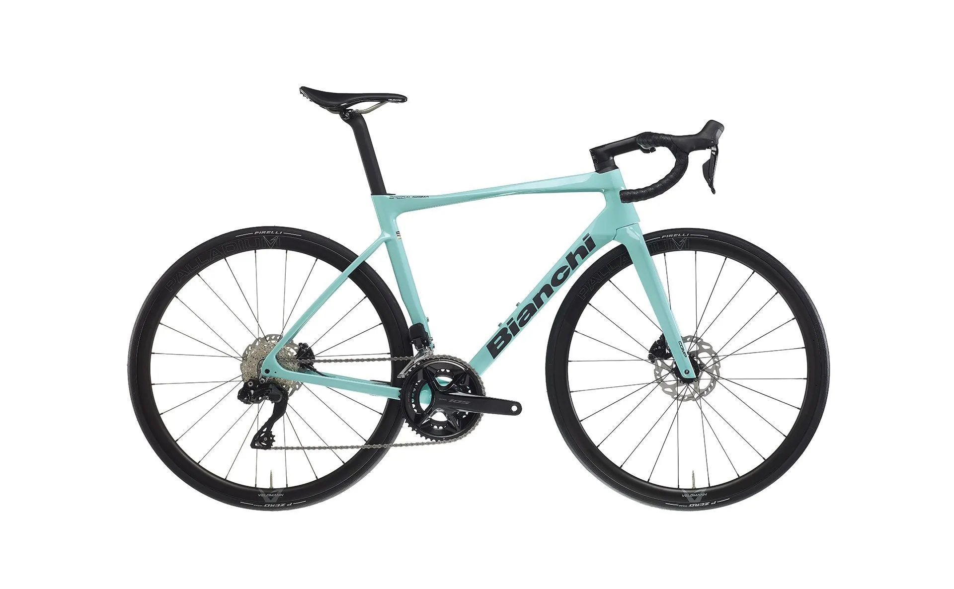 Bianchi Specialissima COMP 2025 - Shimano 105 Di2 12sp - Velomann Palladium, 33mm profile