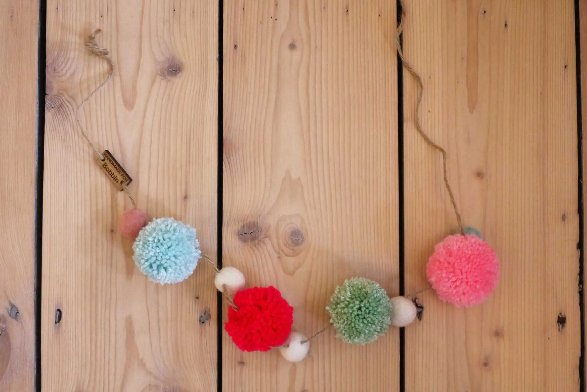 Bike Basket Garland - Nordic Pom Pom