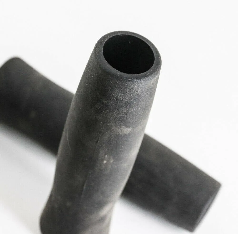 Black Flat Bar MTB BMX Hybrid Bike Grips 130mm NEW