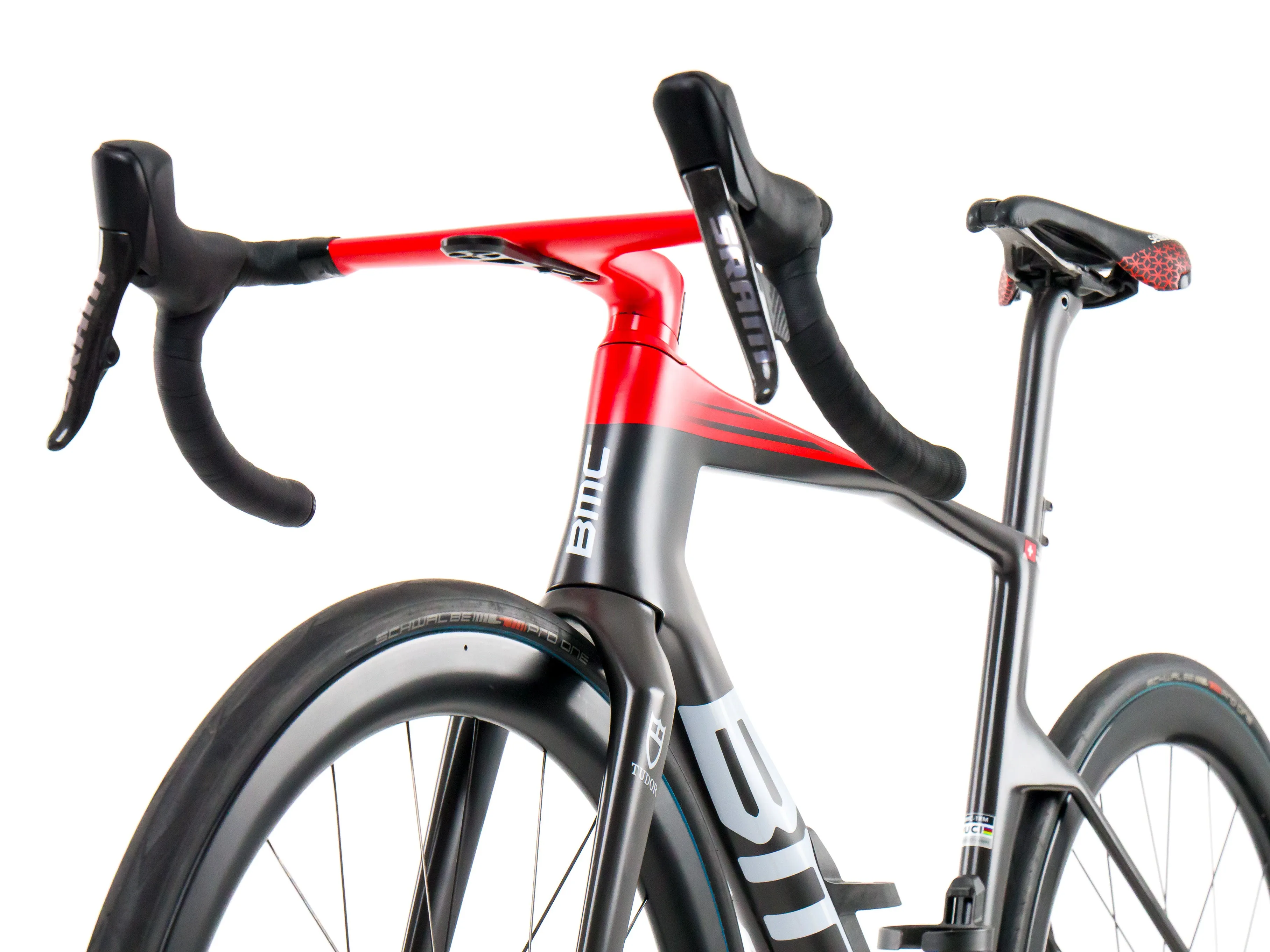 BMC Teammachine R 01 2024 Team Tudor Pro Cycling S. Pellaud size 54 Sram Red eTap AXS 2x12sp