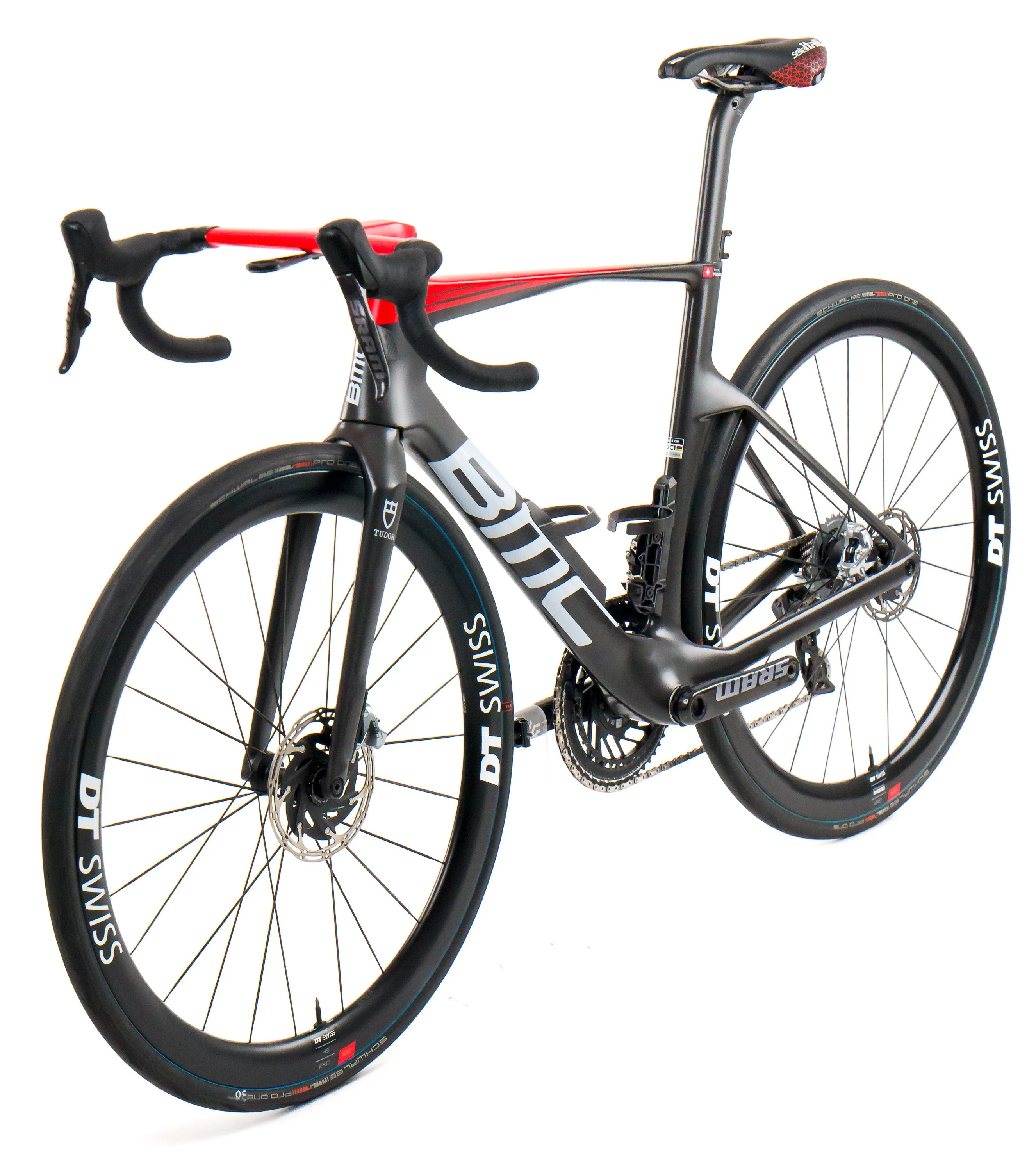 BMC Teammachine R 01 2024 Team Tudor Pro Cycling S. Pellaud size 54 Sram Red eTap AXS 2x12sp