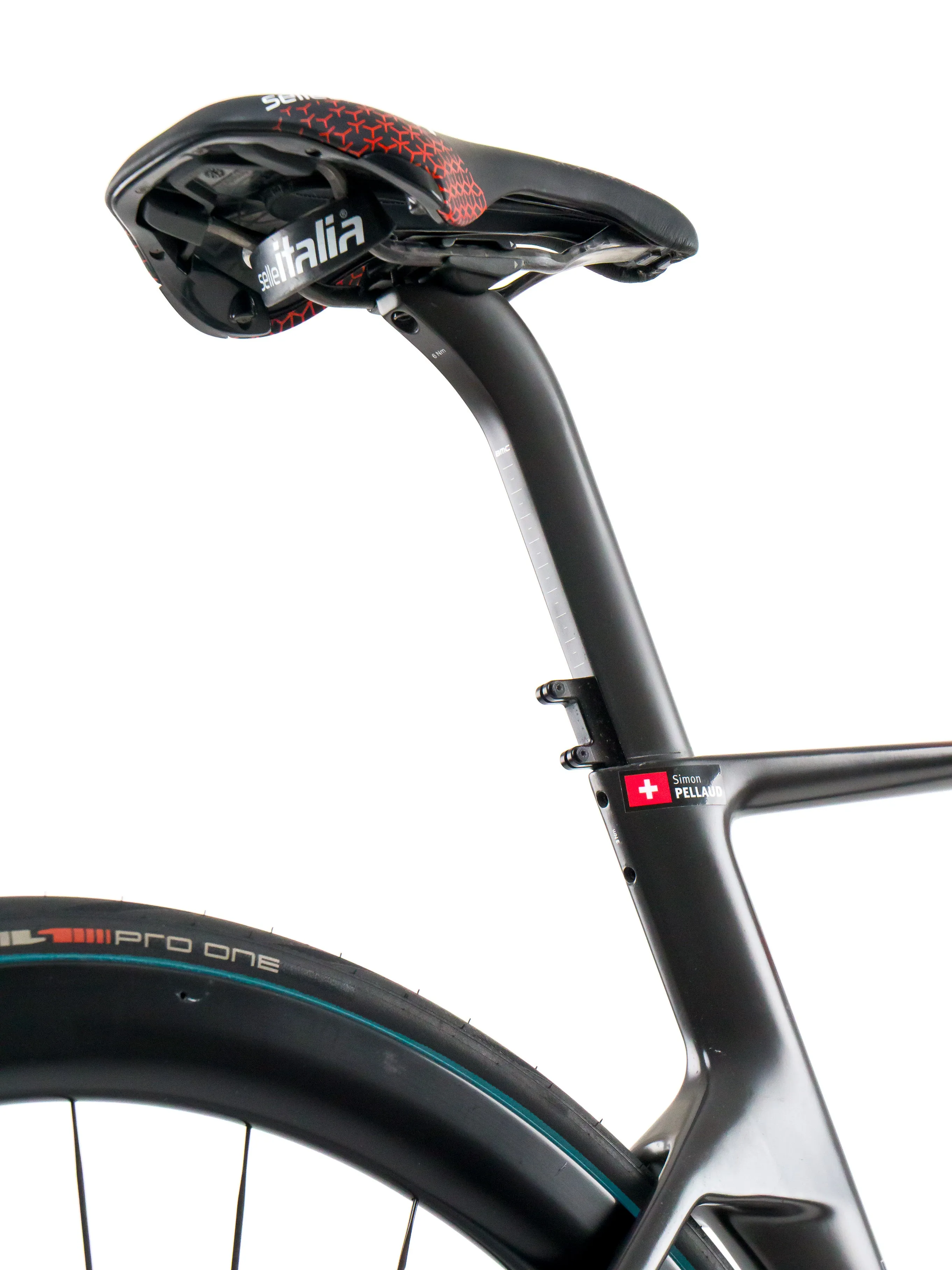 BMC Teammachine R 01 2024 Team Tudor Pro Cycling S. Pellaud size 54 Sram Red eTap AXS 2x12sp