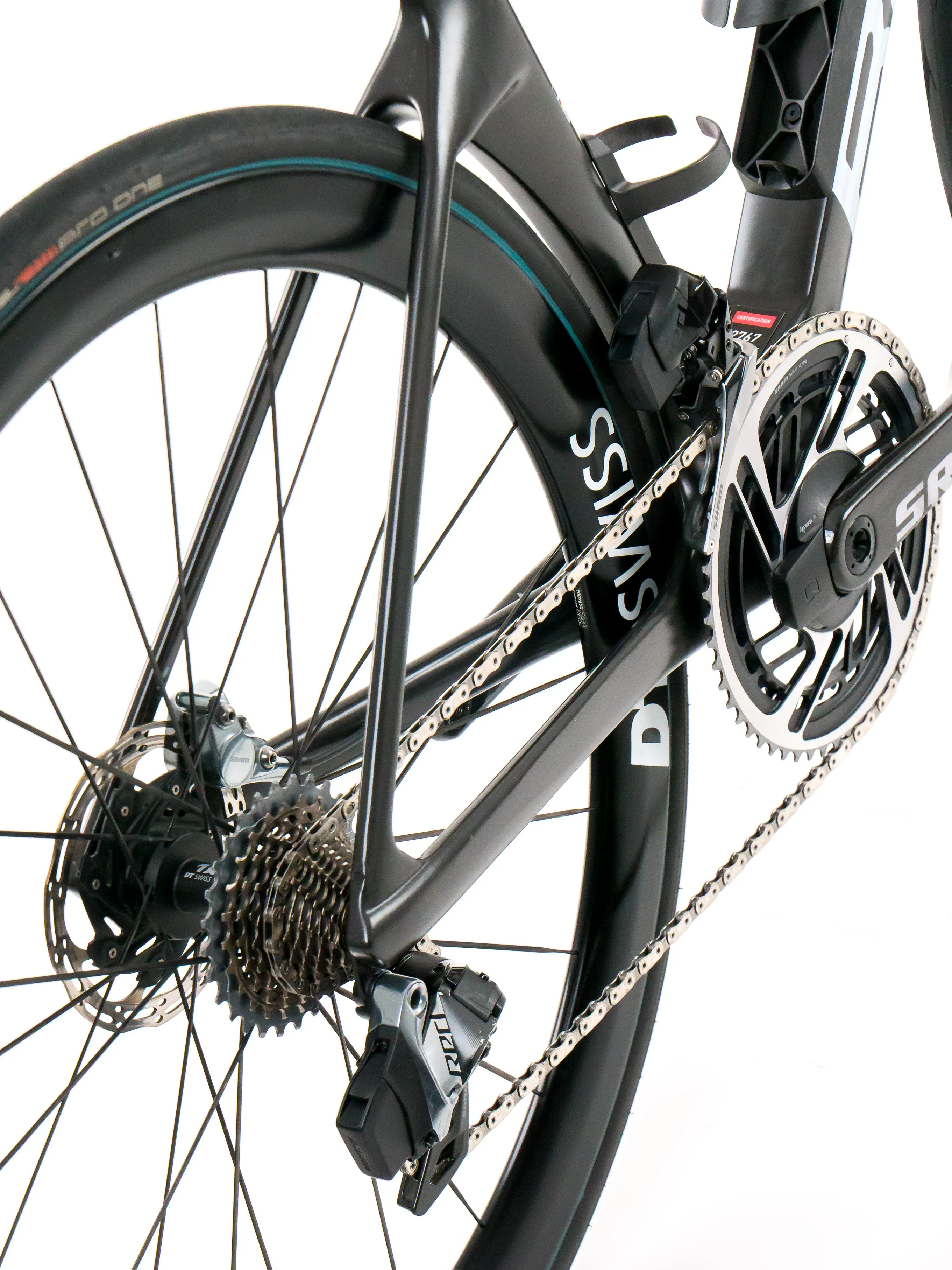 BMC Teammachine R 01 2024 Team Tudor Pro Cycling S. Pellaud size 54 Sram Red eTap AXS 2x12sp