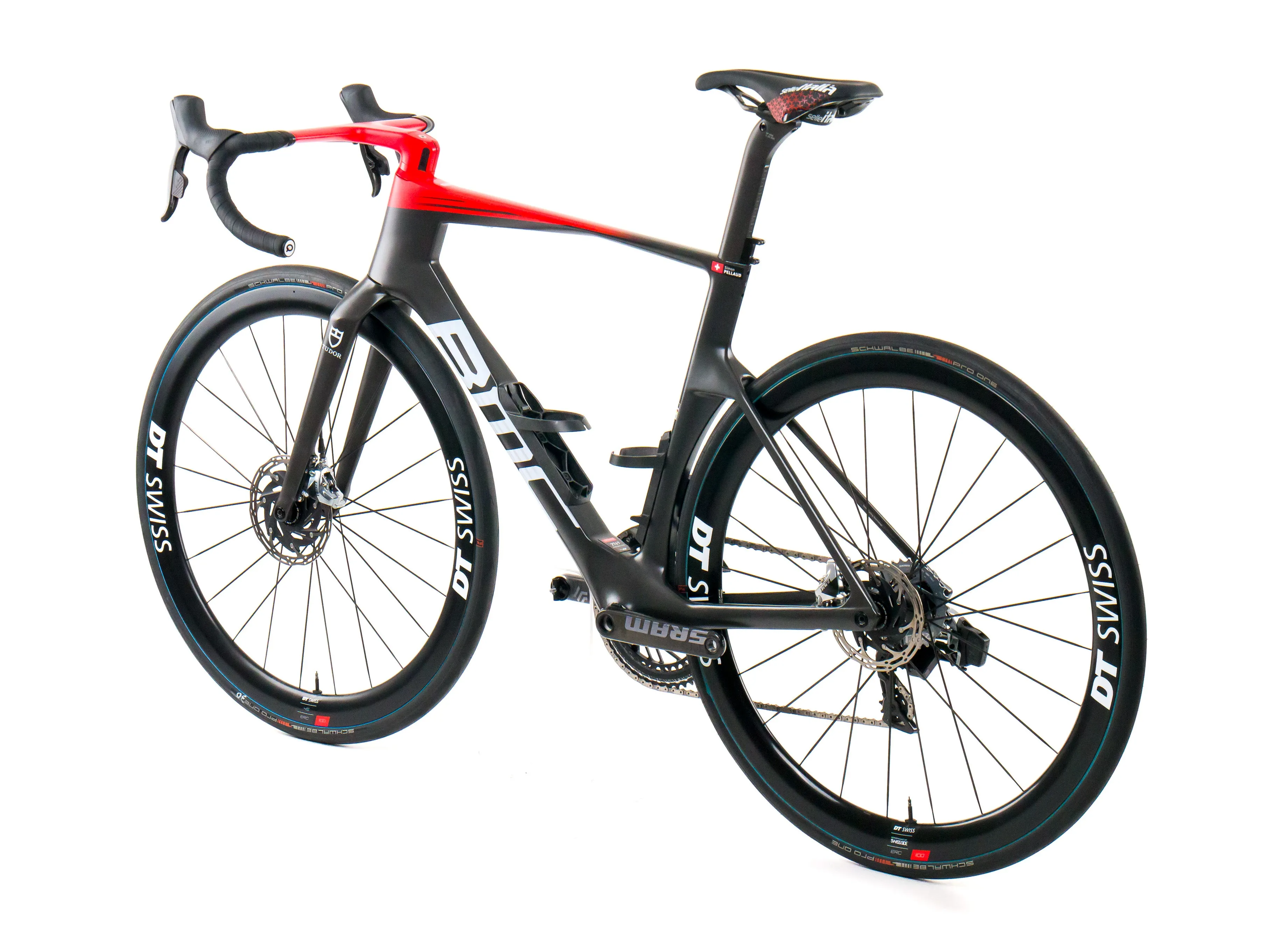 BMC Teammachine R 01 2024 Team Tudor Pro Cycling S. Pellaud size 54 Sram Red eTap AXS 2x12sp