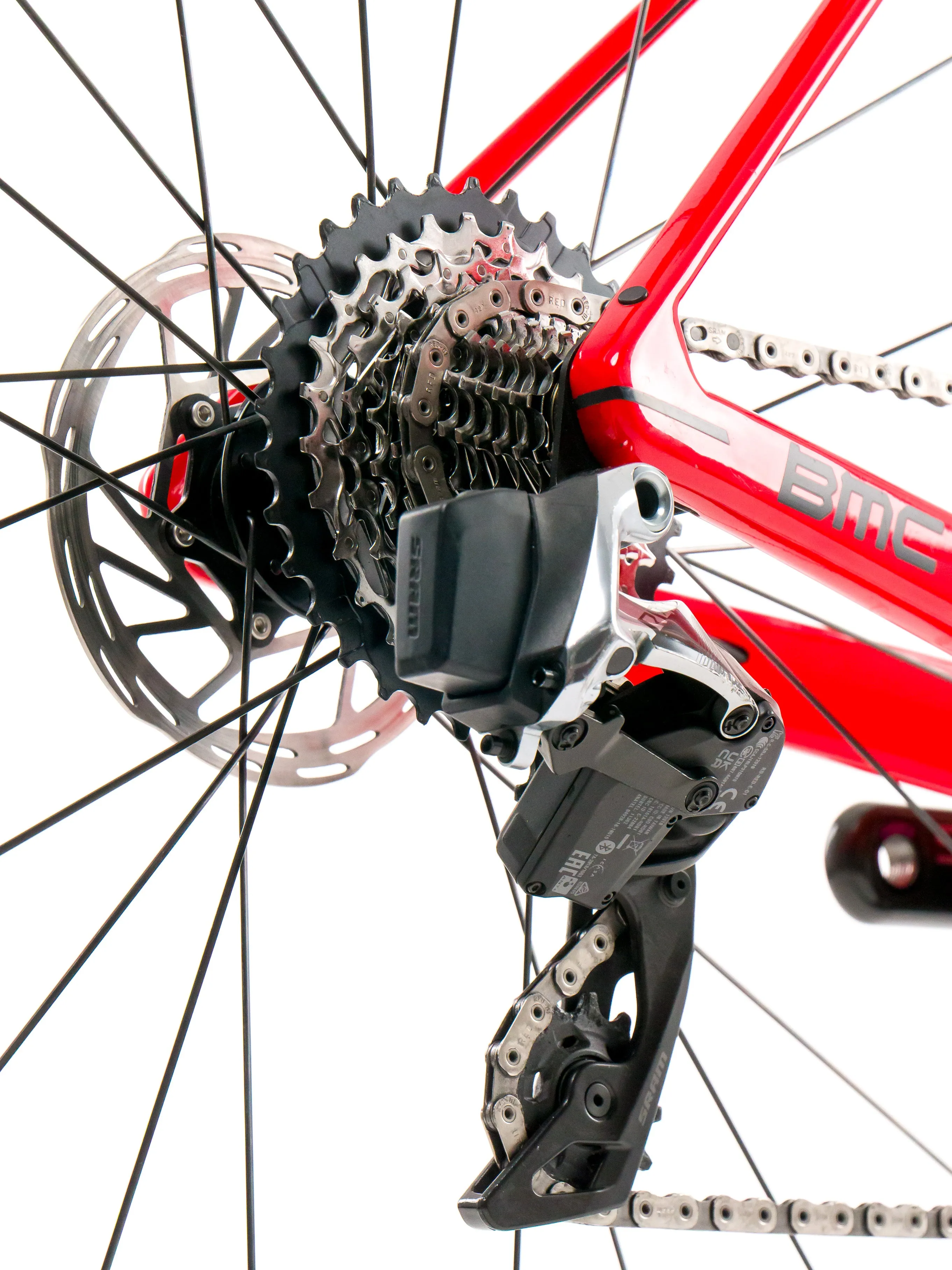 BMC Teammachine SLR01  2023 Team Tudor Pro Cycling A. Mikutis size 54 Sram Red eTap AXS 2x12sp