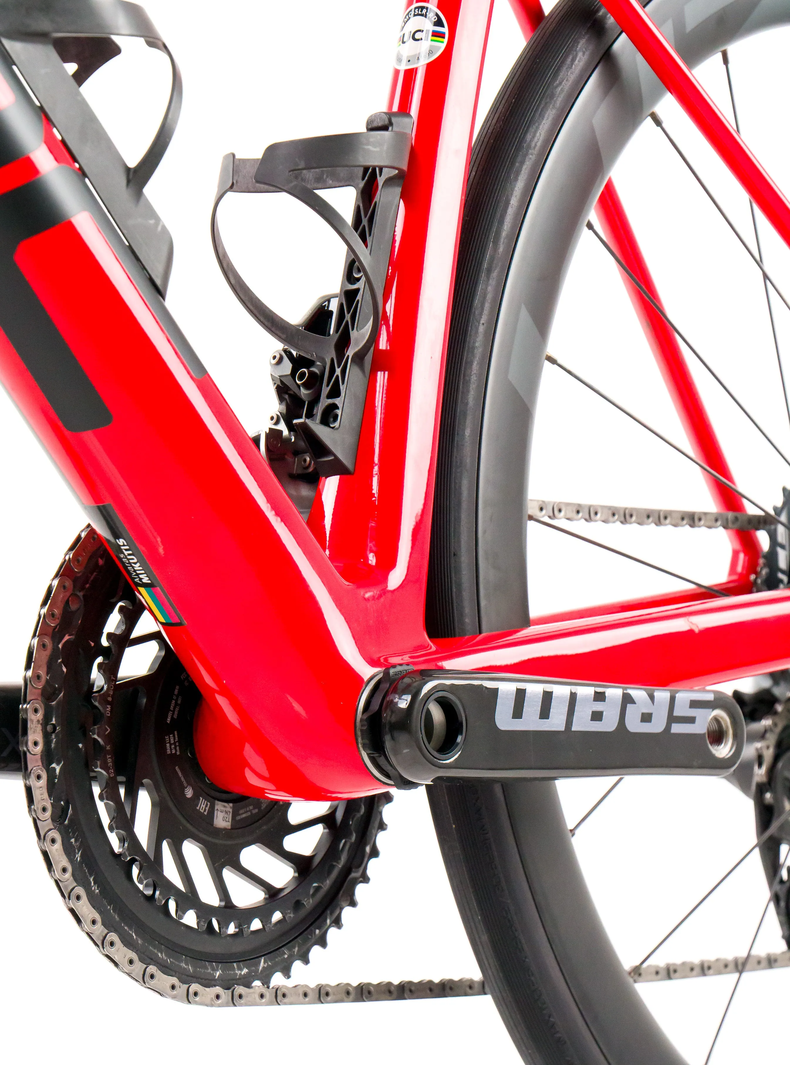 BMC Teammachine SLR01  2023 Team Tudor Pro Cycling A. Mikutis size 54 Sram Red eTap AXS 2x12sp