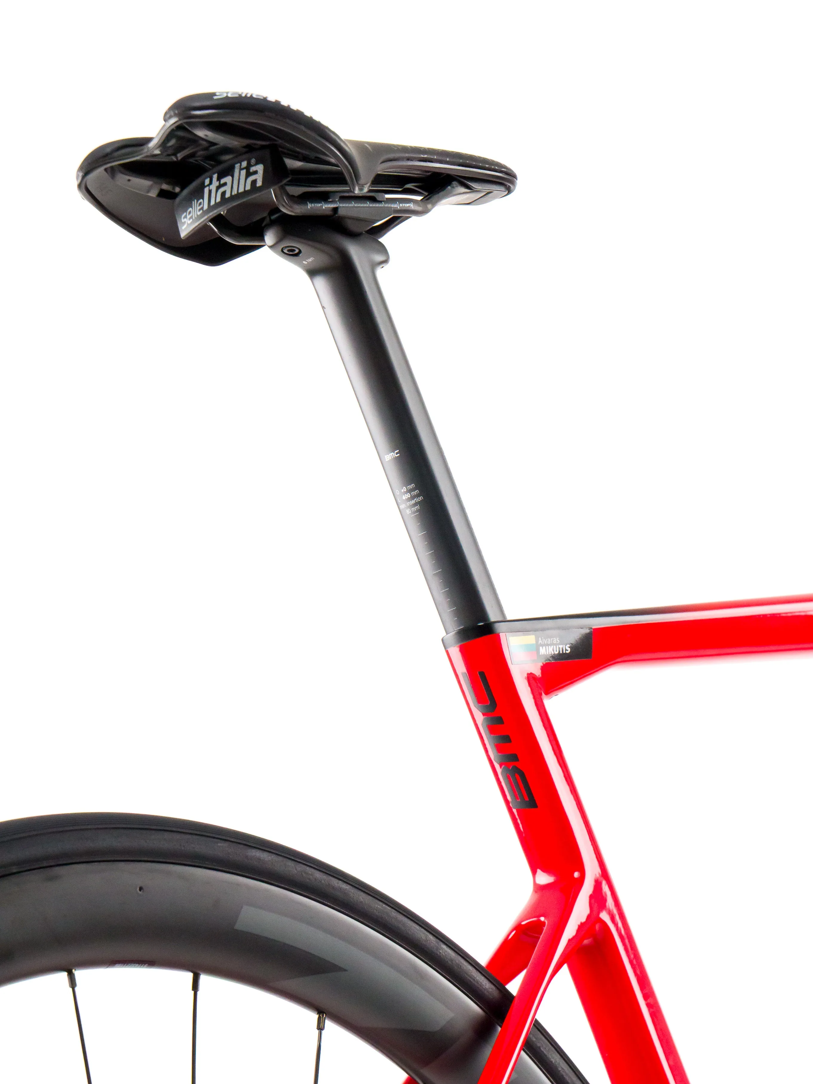 BMC Teammachine SLR01  2023 Team Tudor Pro Cycling A. Mikutis size 54 Sram Red eTap AXS 2x12sp