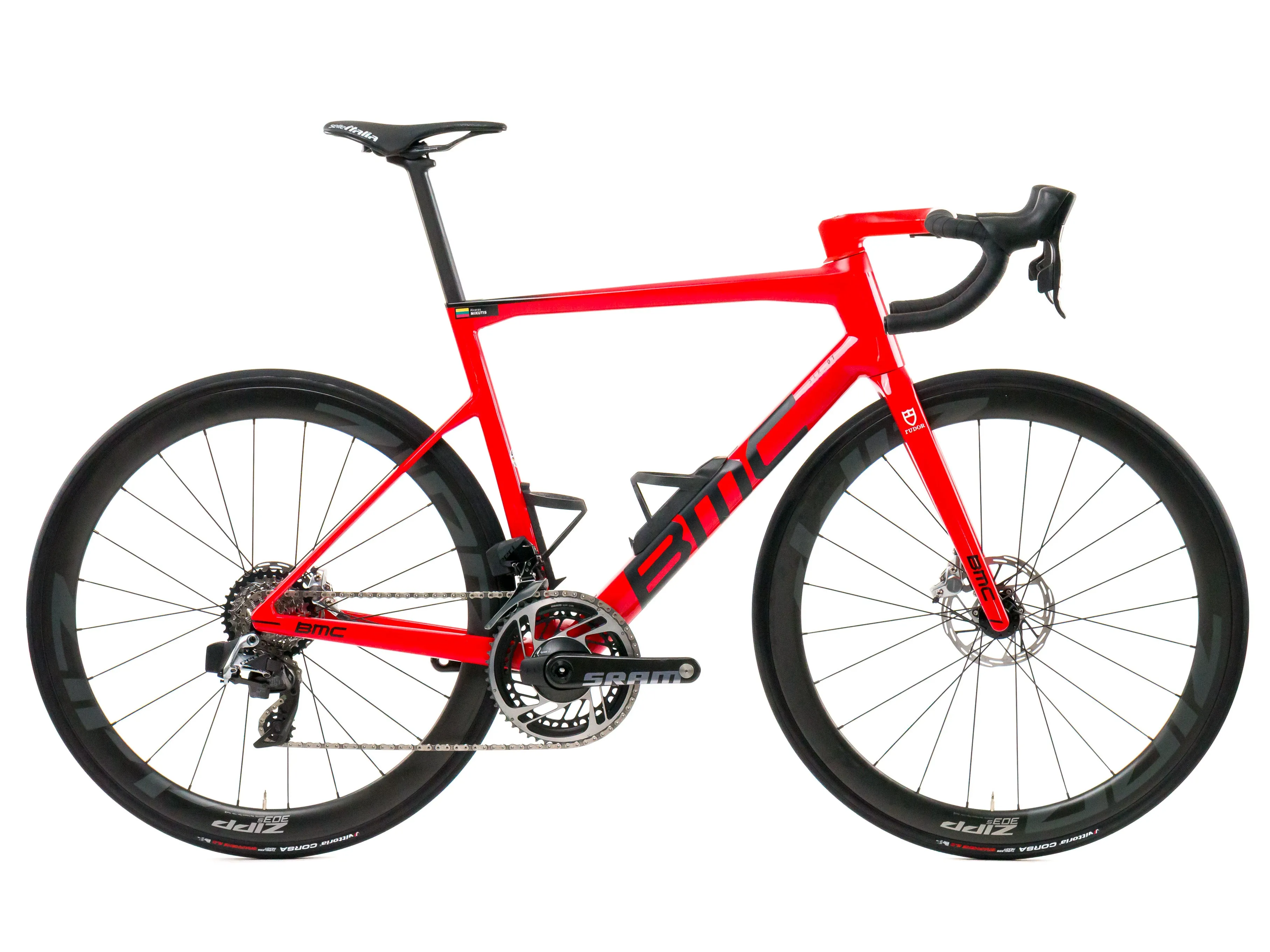 BMC Teammachine SLR01  2023 Team Tudor Pro Cycling A. Mikutis size 54 Sram Red eTap AXS 2x12sp