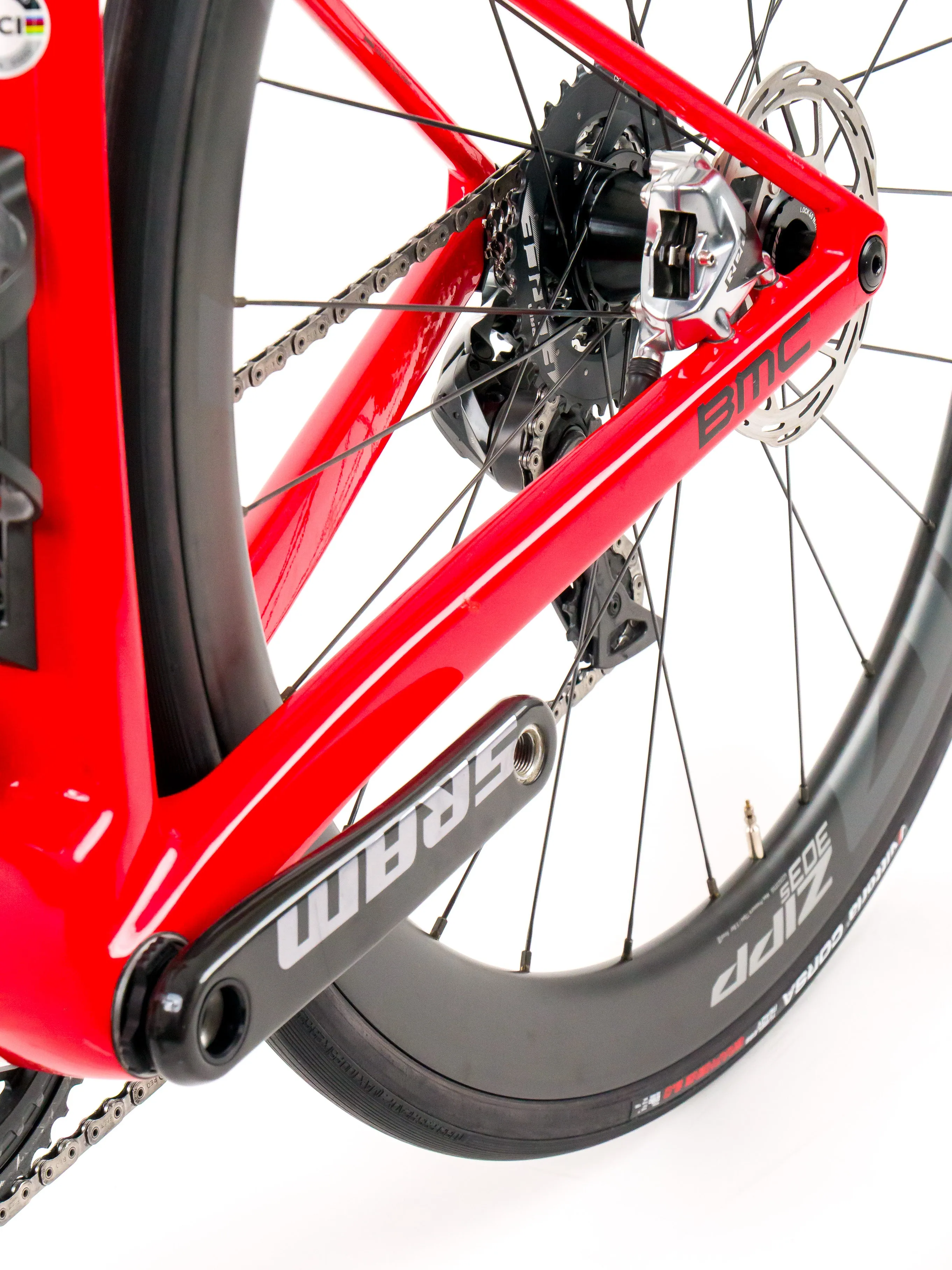 BMC Teammachine SLR01  2023 Team Tudor Pro Cycling A. Mikutis size 54 Sram Red eTap AXS 2x12sp