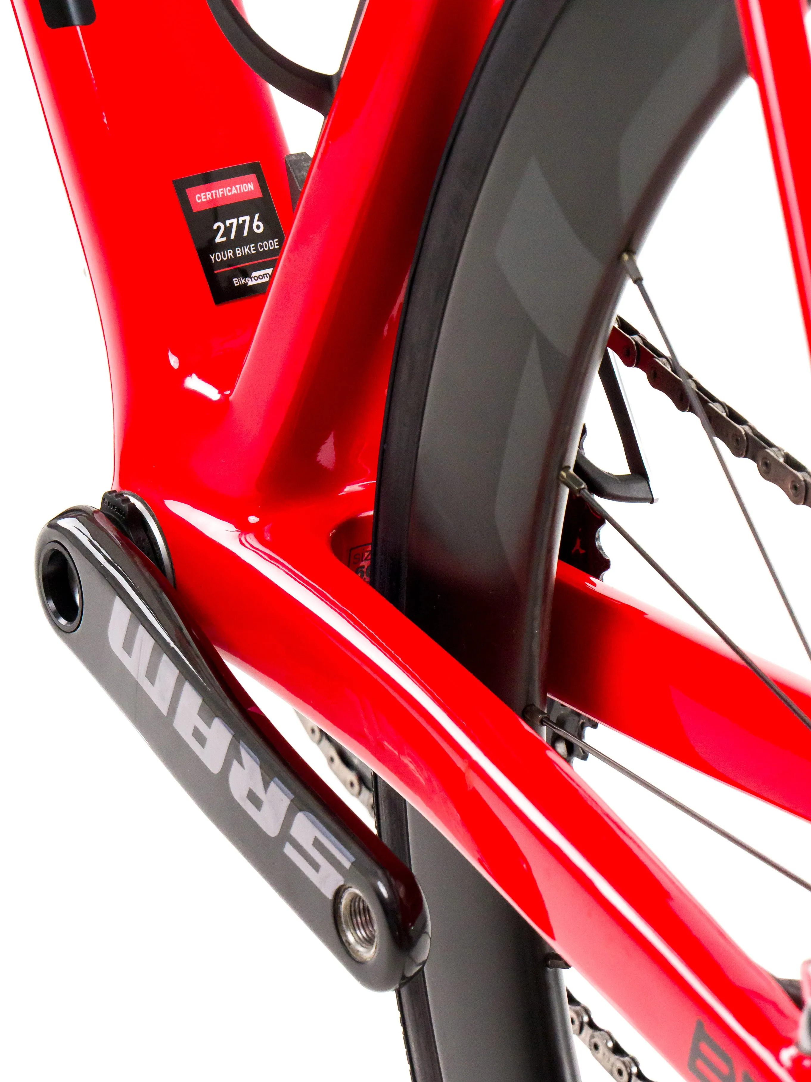 BMC Teammachine SLR01  2023 Team Tudor Pro Cycling A. Mikutis size 54 Sram Red eTap AXS 2x12sp