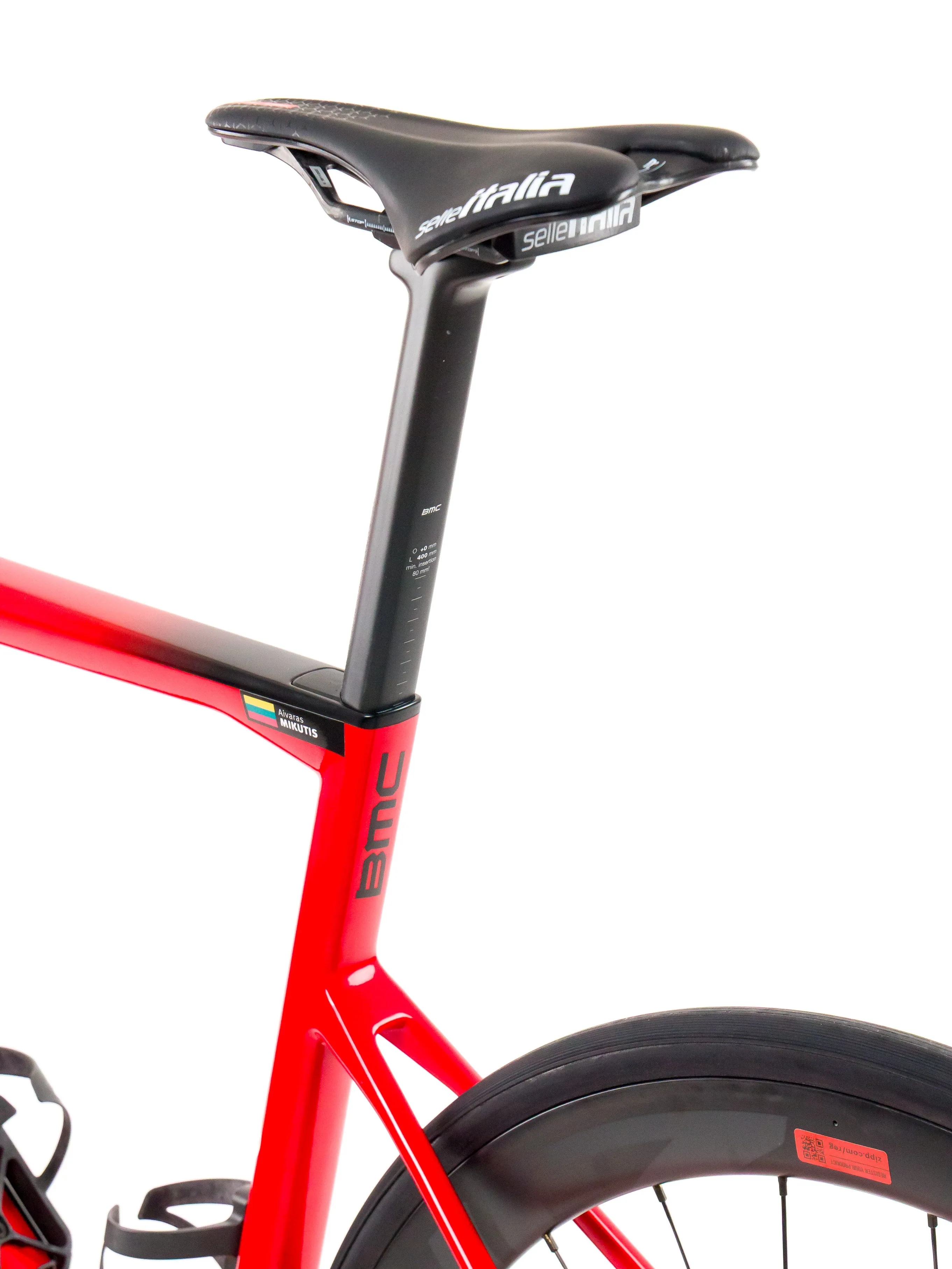BMC Teammachine SLR01  2023 Team Tudor Pro Cycling A. Mikutis size 54 Sram Red eTap AXS 2x12sp