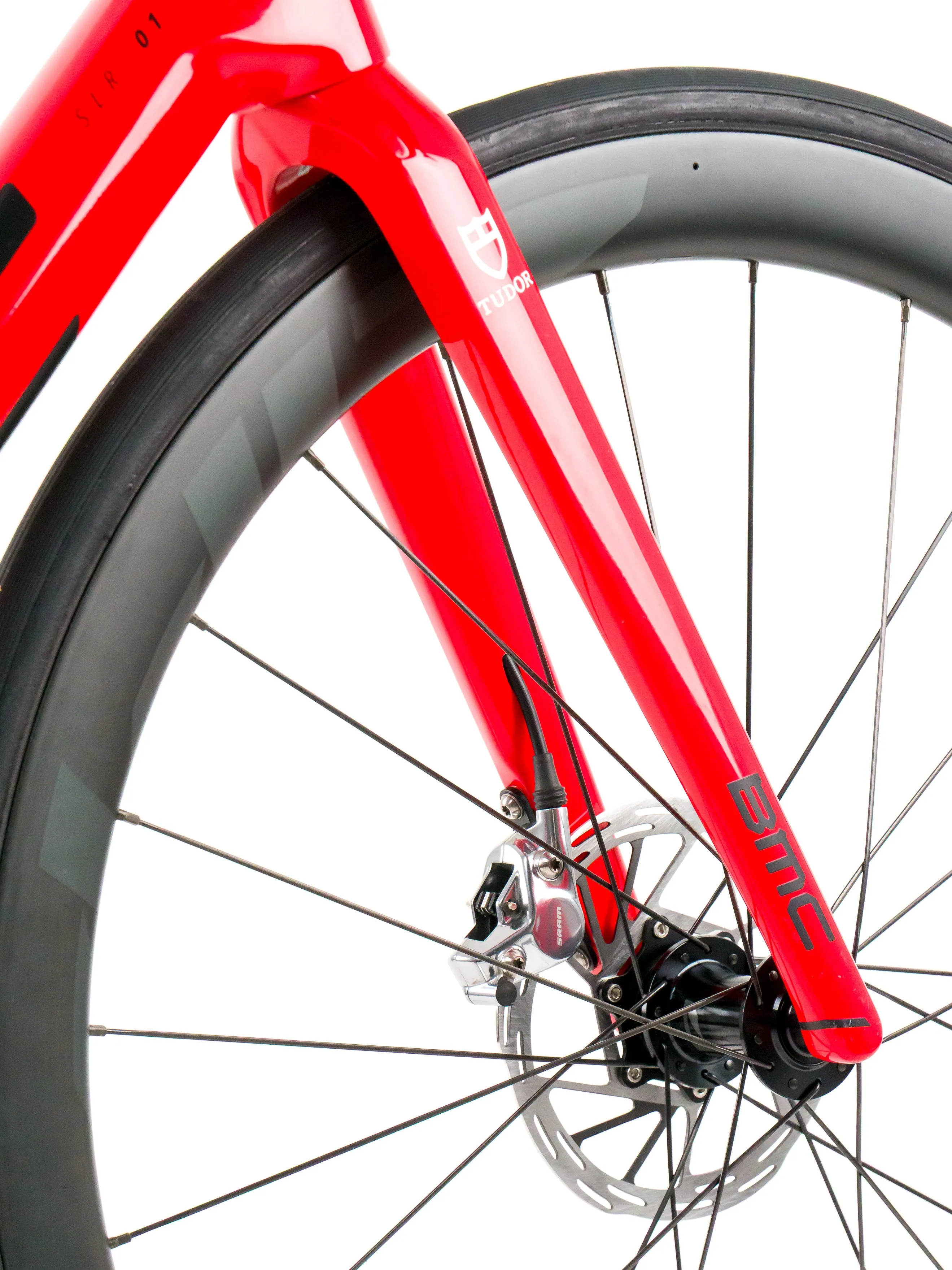 BMC Teammachine SLR01  2023 Team Tudor Pro Cycling A. Mikutis size 56 Sram Red eTap AXS 2x12sp