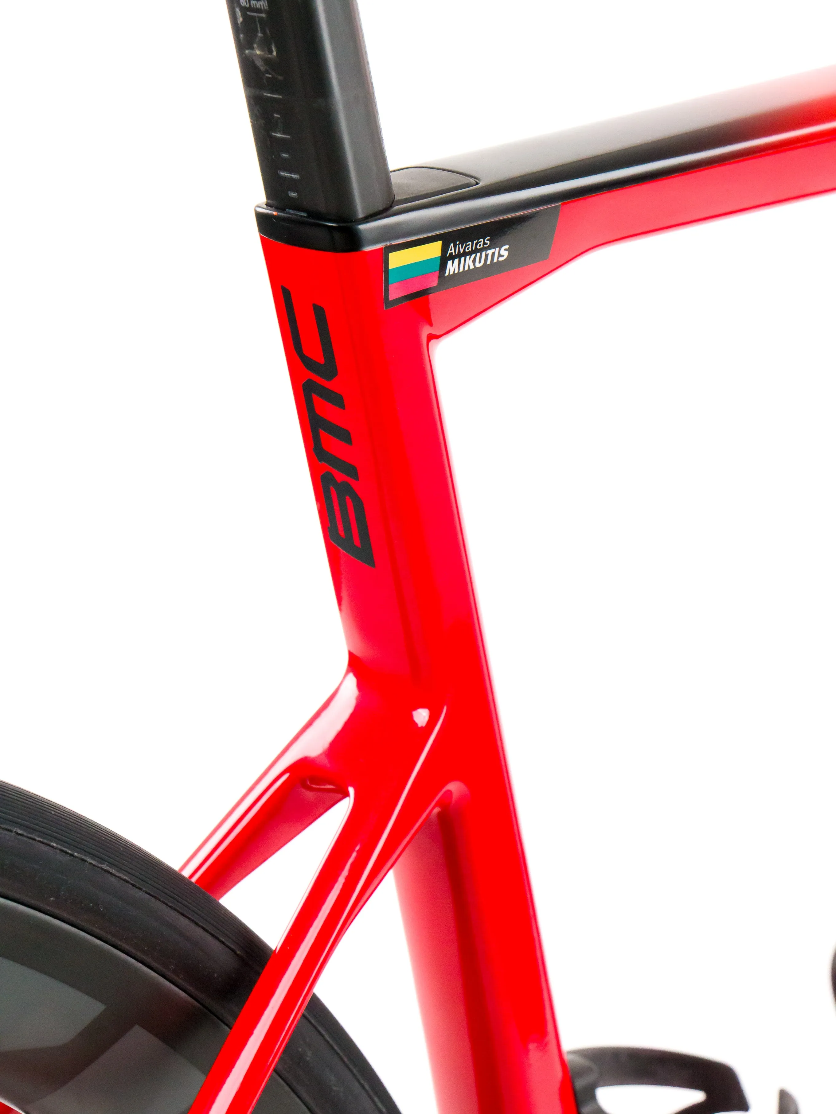 BMC Teammachine SLR01  2023 Team Tudor Pro Cycling A. Mikutis size 56 Sram Red eTap AXS 2x12sp
