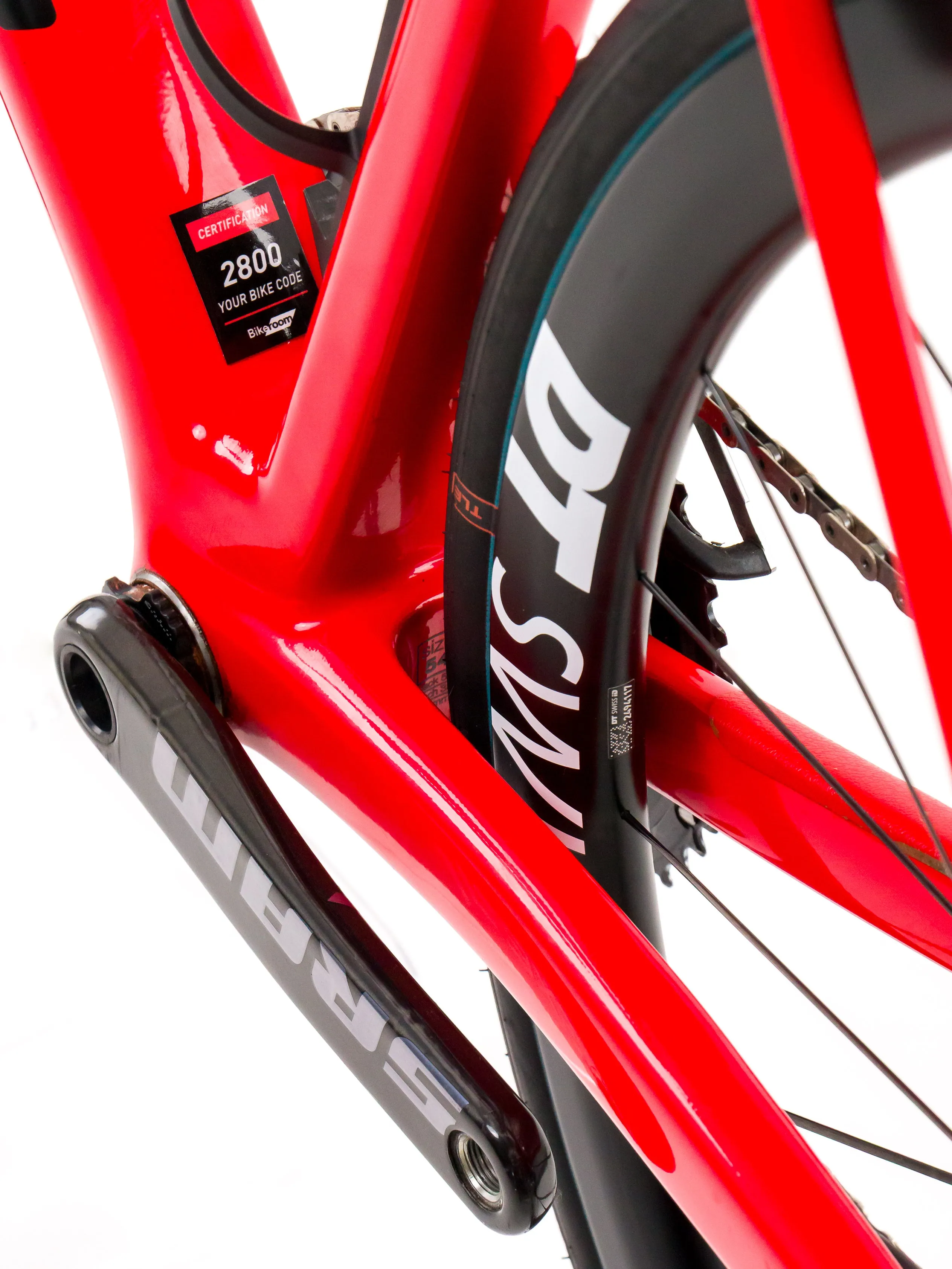 BMC Teammachine SLR01  2023 Team Tudor Pro Cycling J. Eriksson size 54 Sram Red eTap AXS 2x12sp