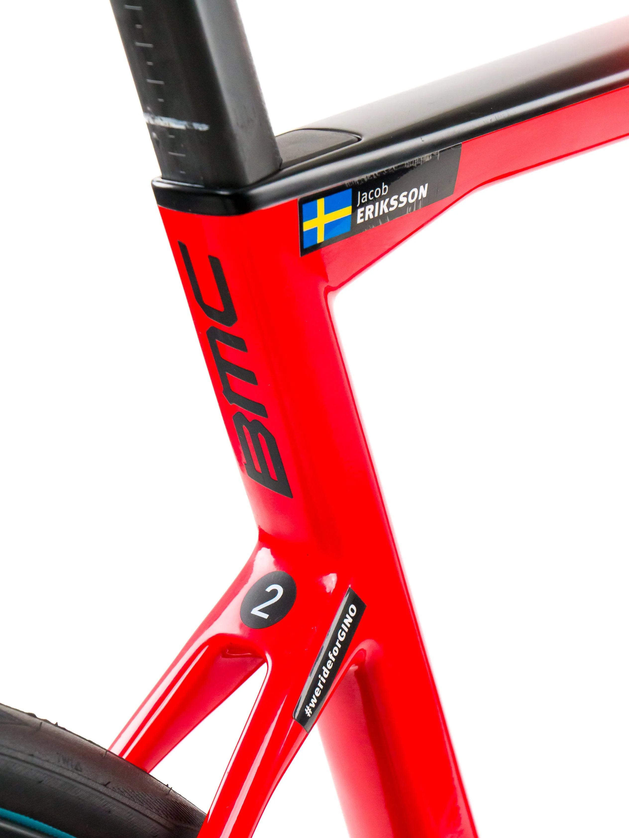 BMC Teammachine SLR01  2023 Team Tudor Pro Cycling J. Eriksson size 54 Sram Red eTap AXS 2x12sp