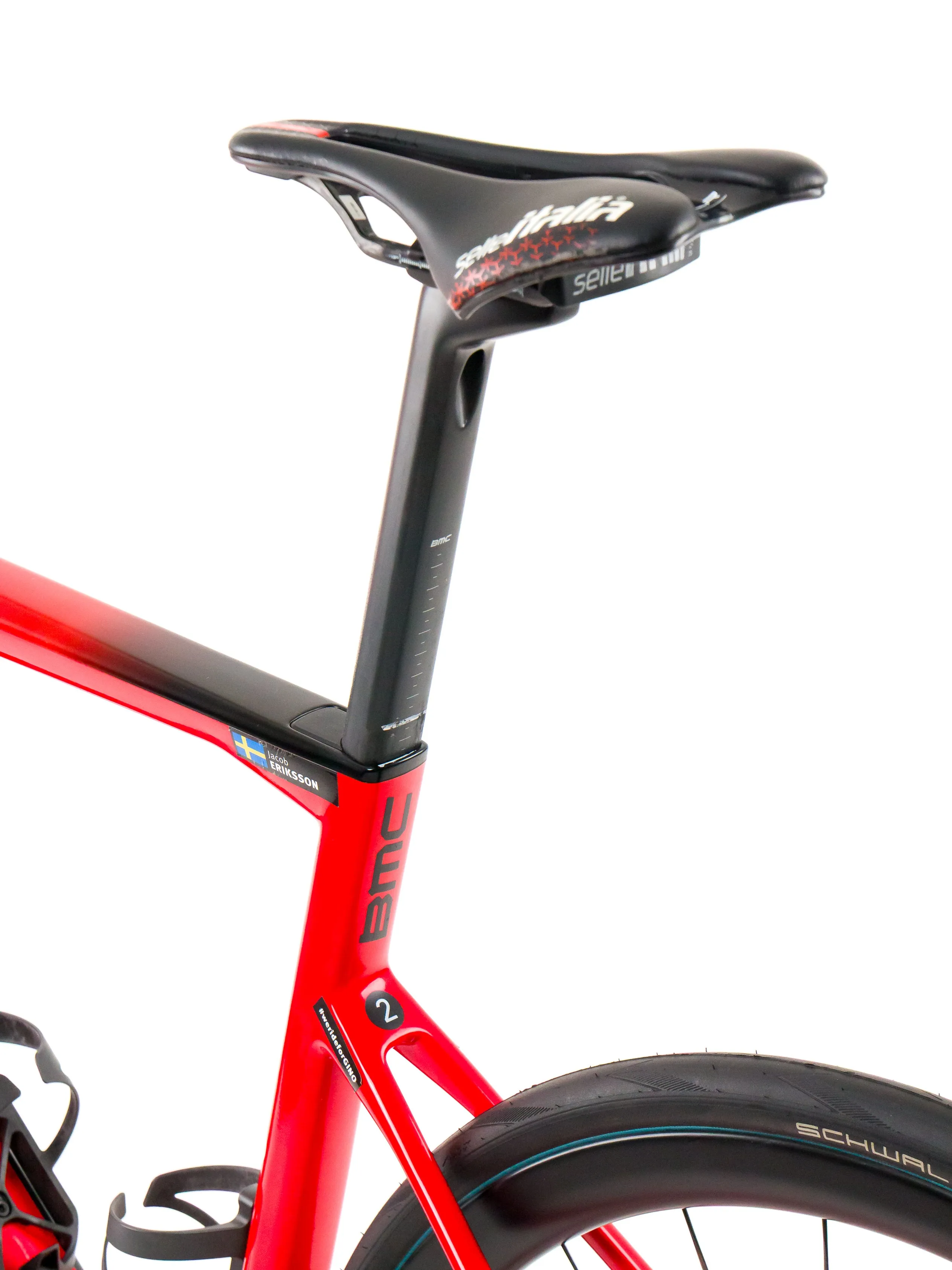 BMC Teammachine SLR01  2023 Team Tudor Pro Cycling J. Eriksson size 54 Sram Red eTap AXS 2x12sp