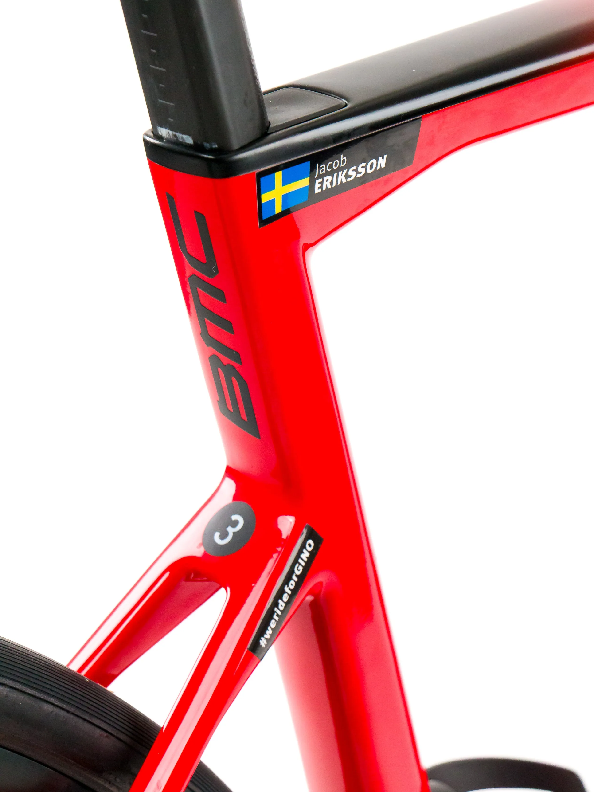 BMC Teammachine SLR01  2023 Team Tudor Pro Cycling J. Eriksson size 54 Sram Red eTap AXS 2x12sp