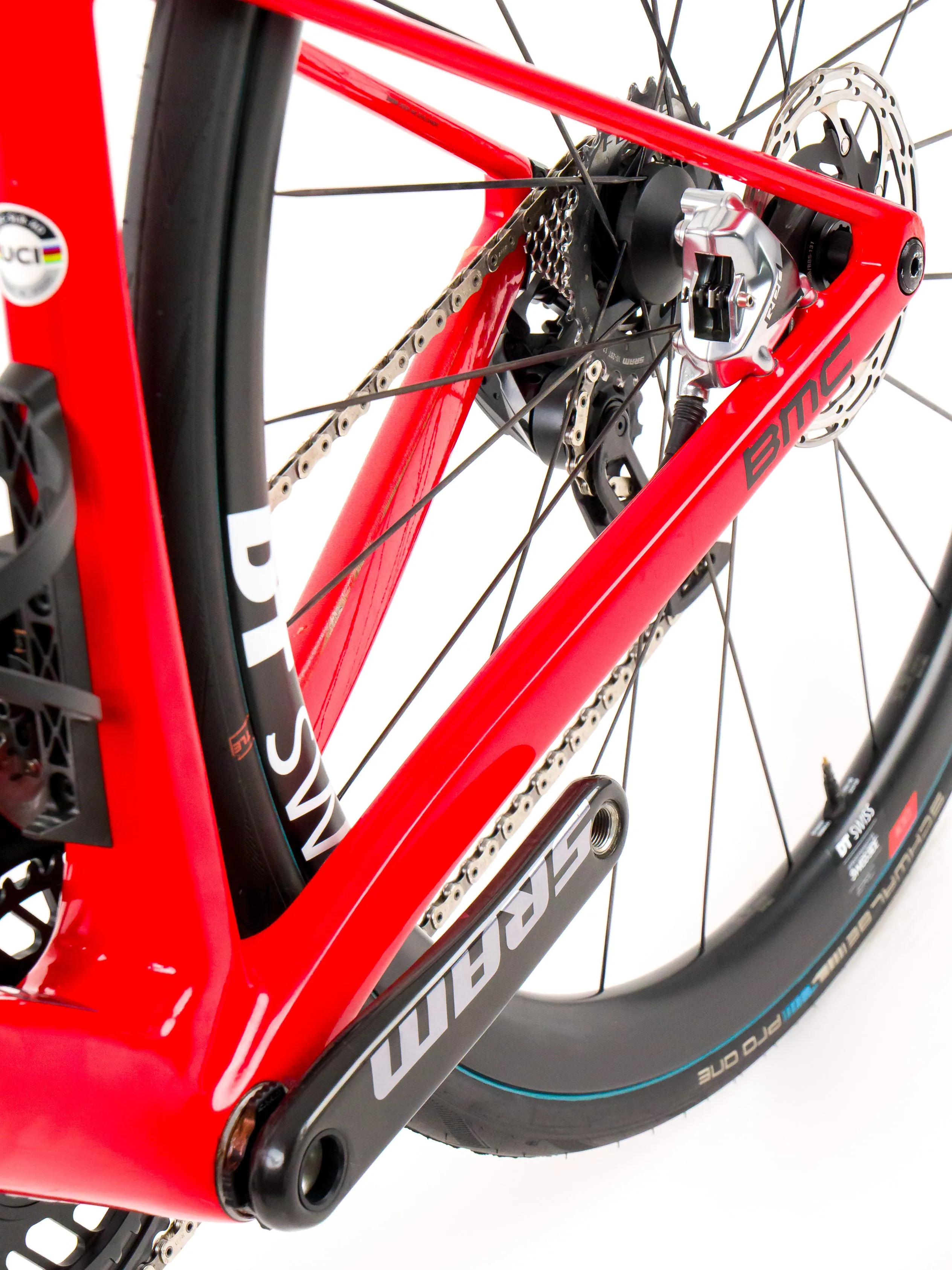 BMC Teammachine SLR01  2023 Team Tudor Pro Cycling J. Eriksson size 54 Sram Red eTap AXS 2x12sp