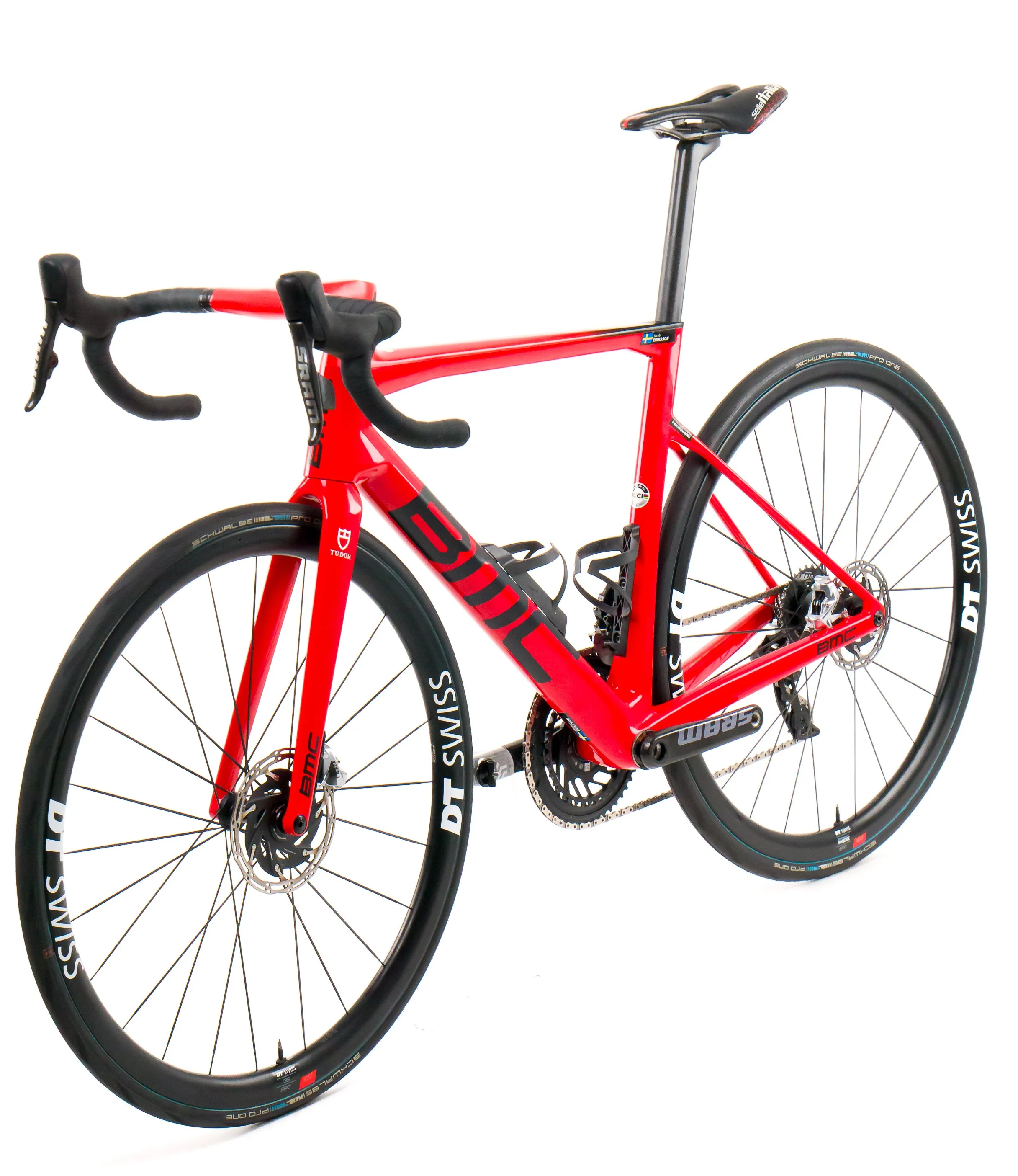 BMC Teammachine SLR01  2023 Team Tudor Pro Cycling J. Eriksson size 54 Sram Red eTap AXS 2x12sp