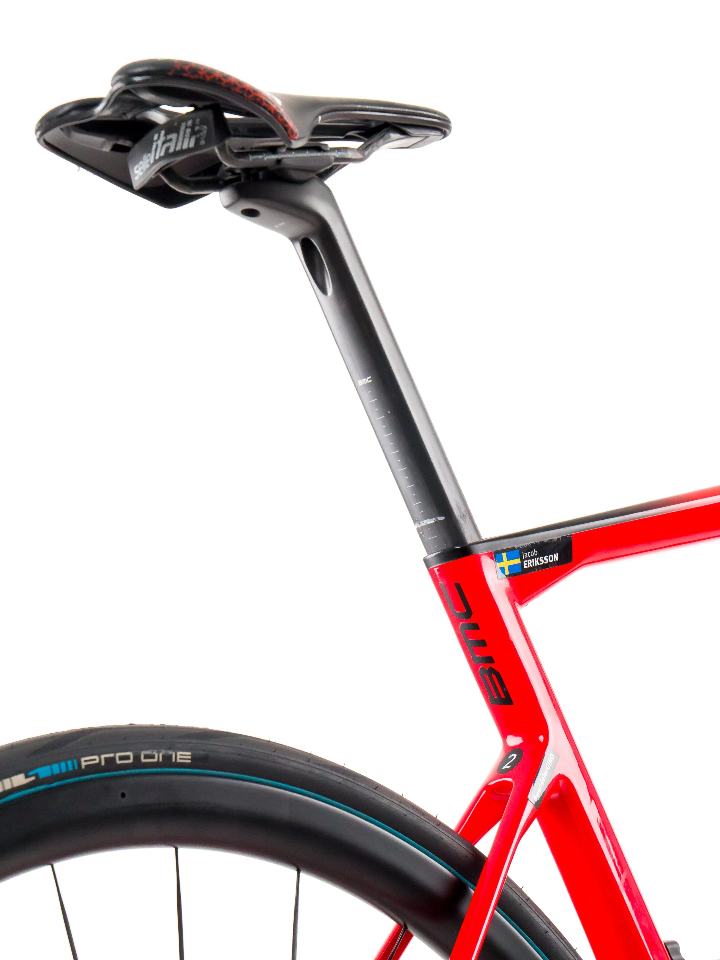 BMC Teammachine SLR01  2023 Team Tudor Pro Cycling J. Eriksson size 54 Sram Red eTap AXS 2x12sp