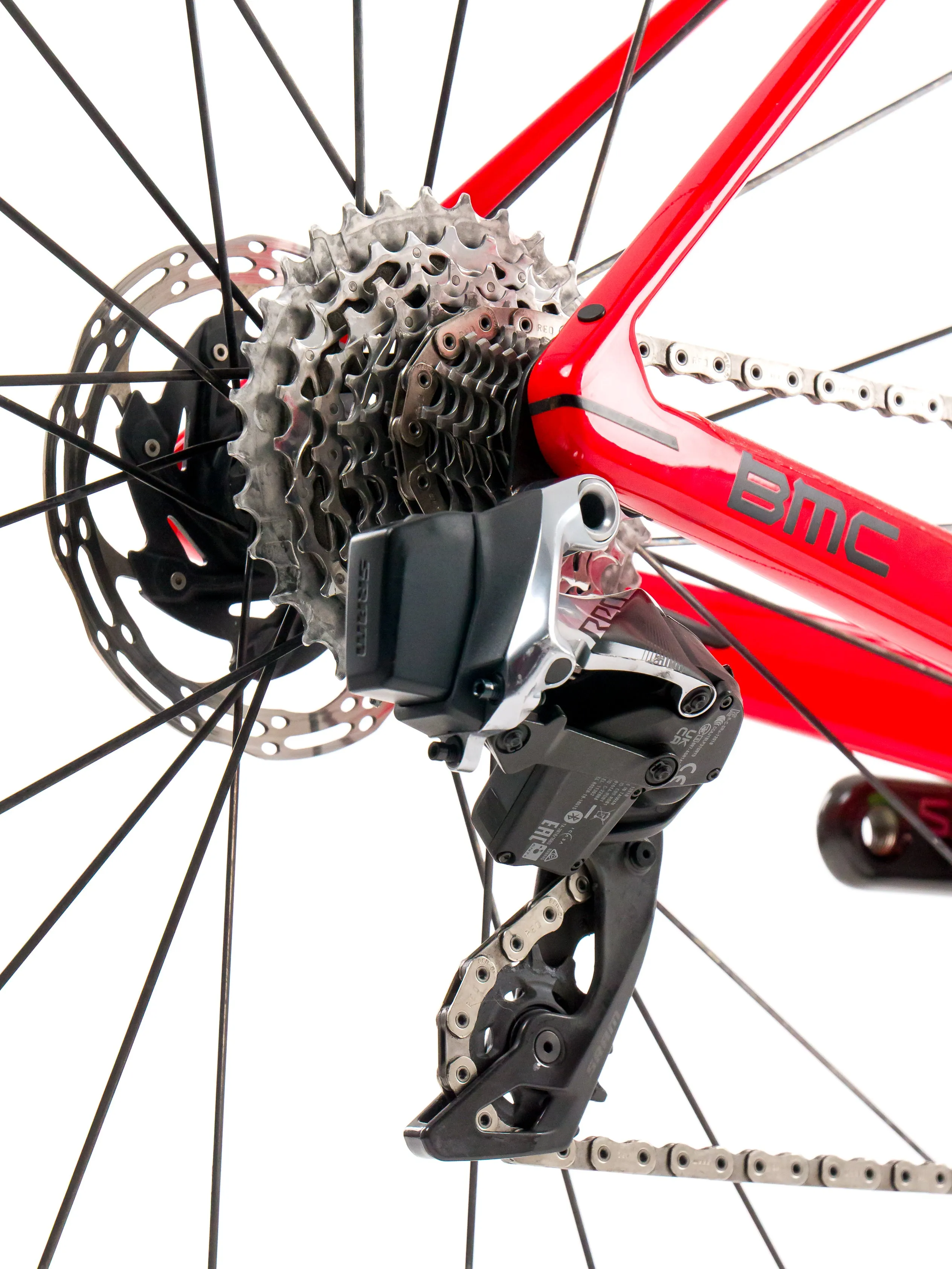 BMC Teammachine SLR01  2023 Team Tudor Pro Cycling J. Eriksson size 54 Sram Red eTap AXS 2x12sp