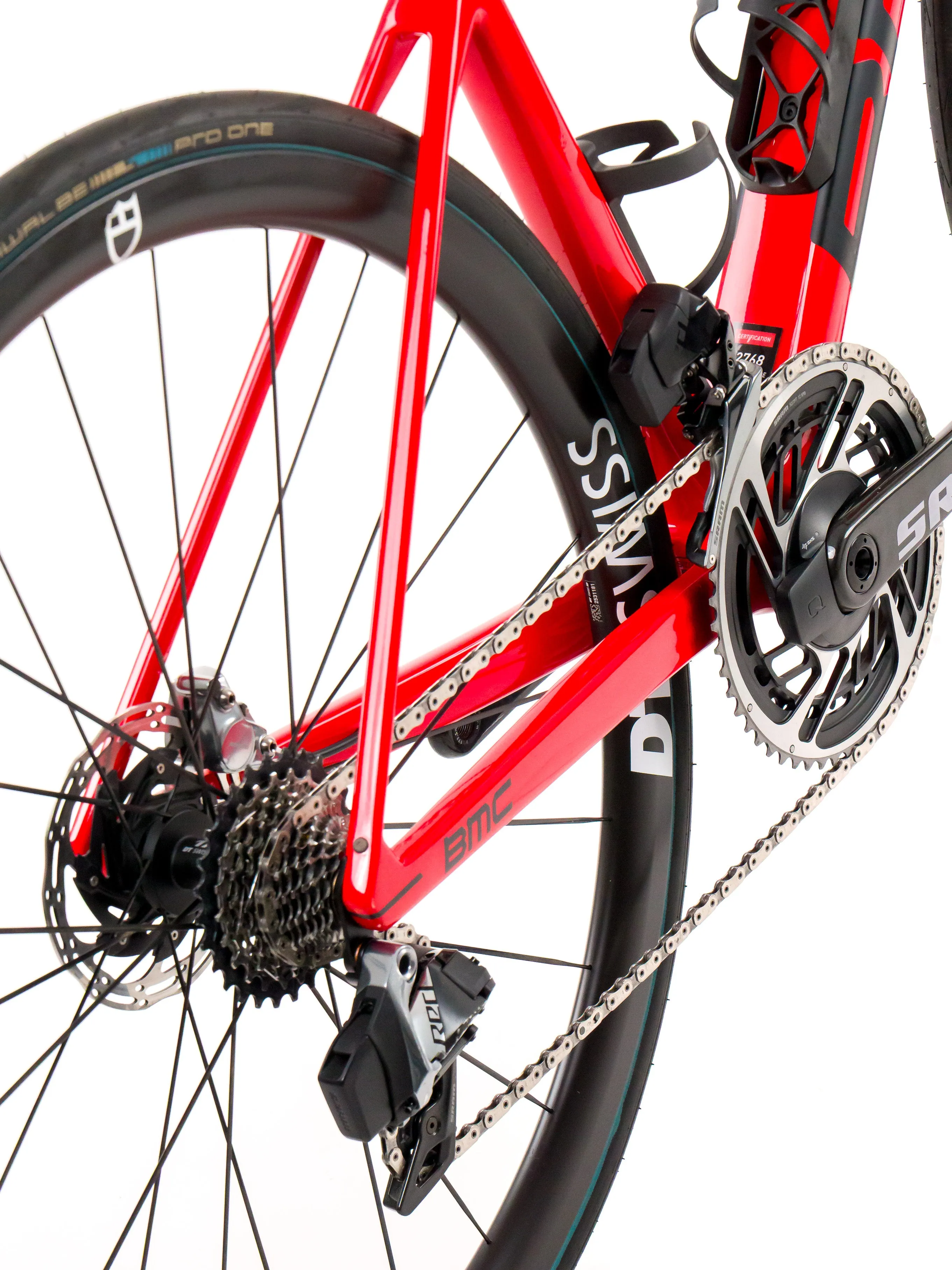 BMC Teammachine SLR01  2023 Team Tudor Pro Cycling M. Rondel size 54 Sram Red eTap AXS 2x12sp