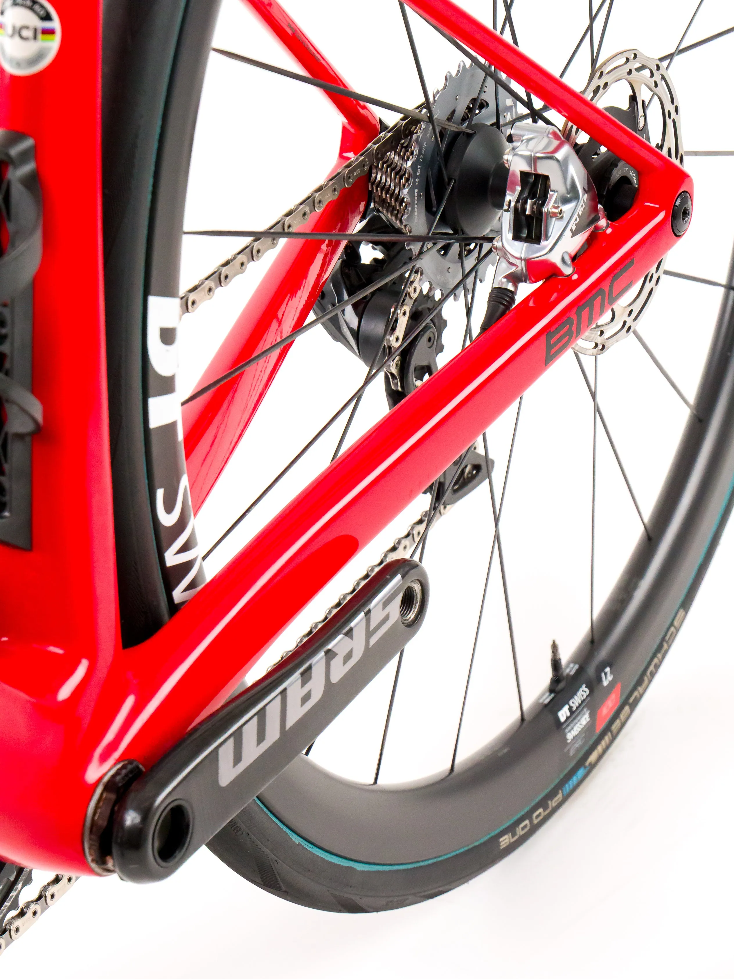 BMC Teammachine SLR01  2023 Team Tudor Pro Cycling S. Pellaud size 54 Sram Red eTap AXS 2x12sp