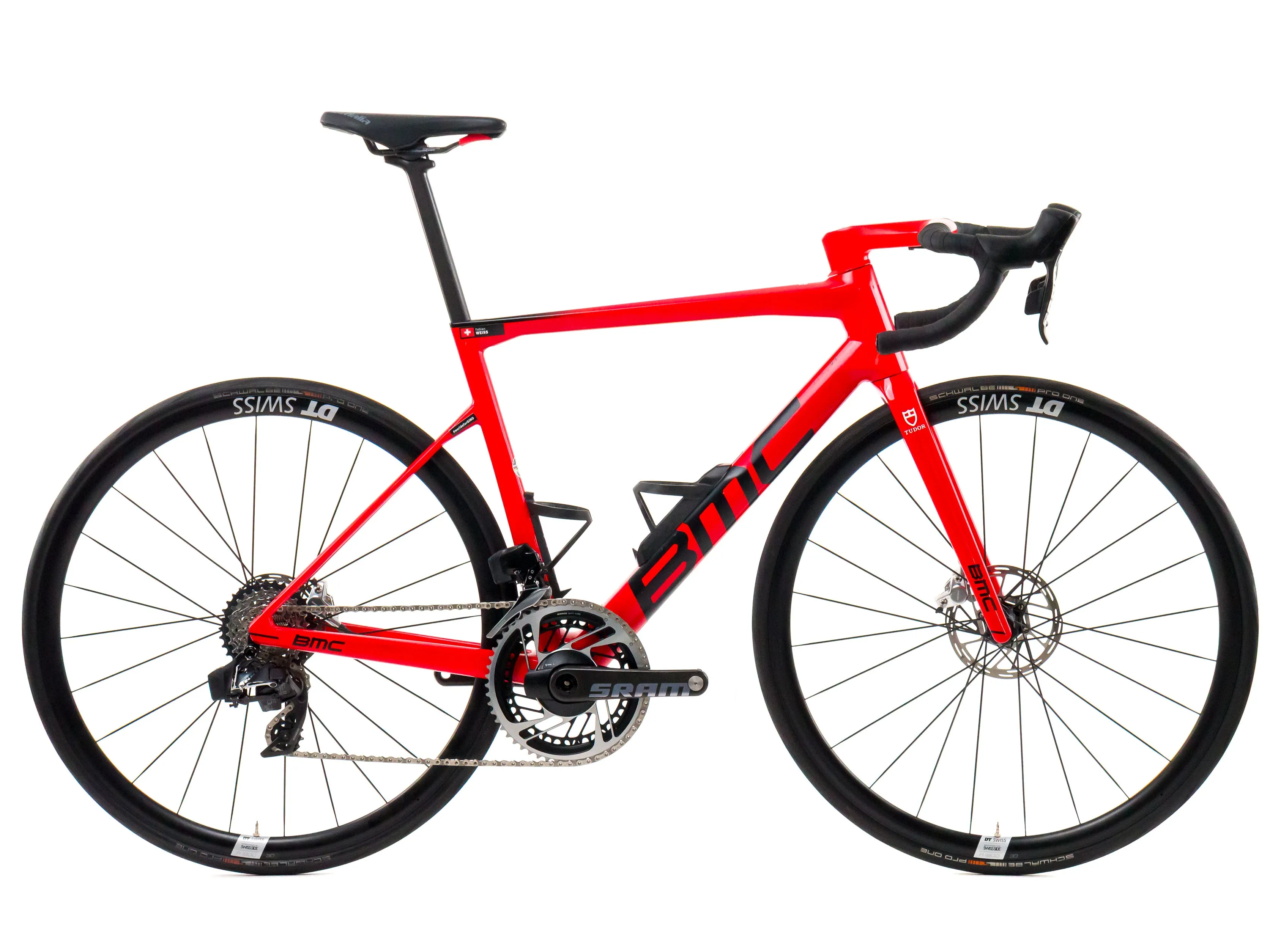 BMC Teammachine SLR01  2023 Team Tudor Pro Cycling S. Weiss size 54 Sram Red eTap AXS 2x12sp