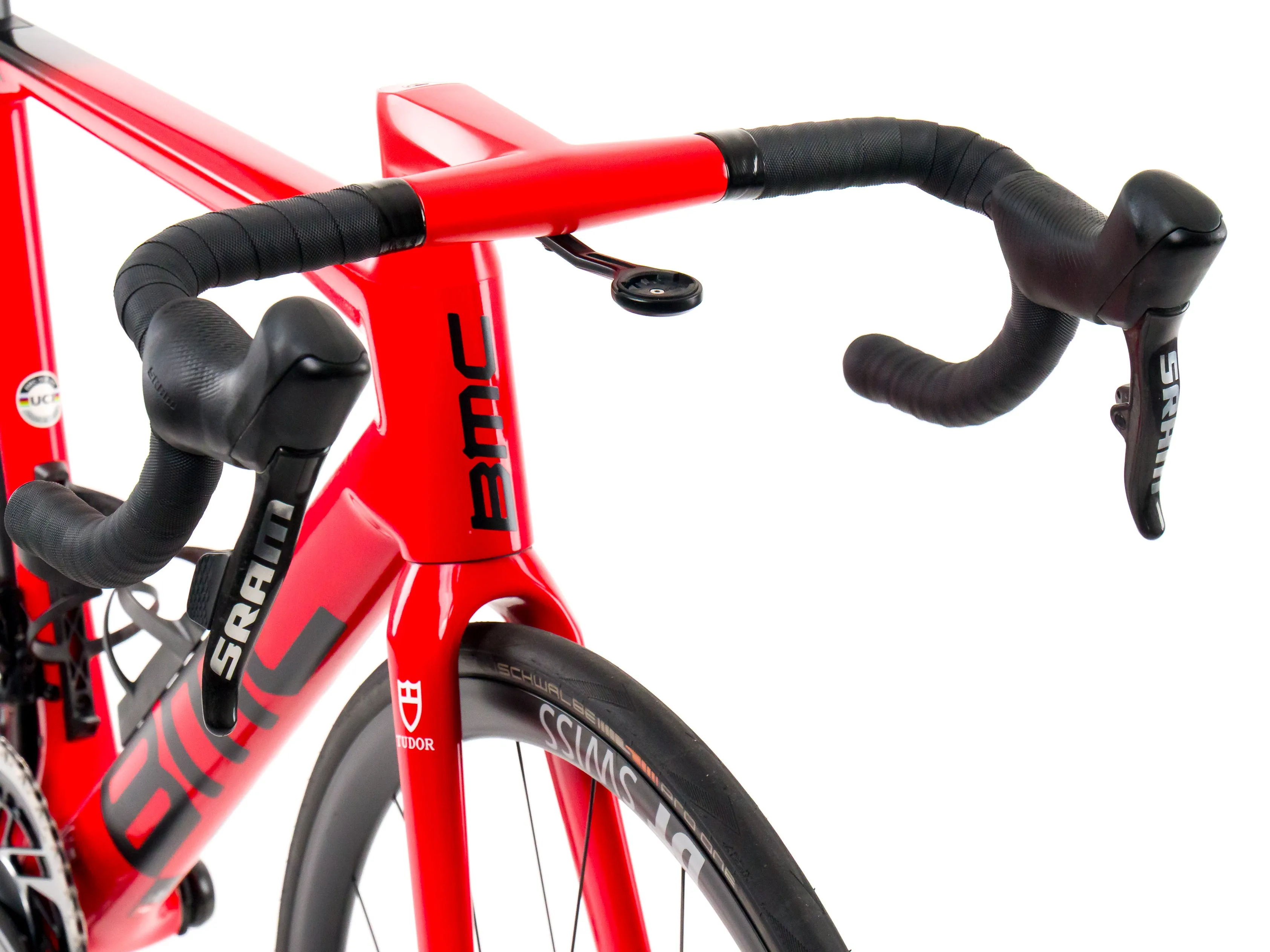 BMC Teammachine SLR01  2023 Team Tudor Pro Cycling S. Weiss size 54 Sram Red eTap AXS 2x12sp