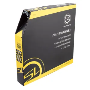 Brake Cables Road 1700mm 1.6mm SS Silver 100/bx