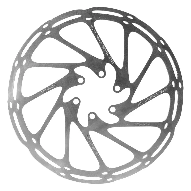 CenterLine Disc Brake Rotor - 180mm 6-Bolt Silver