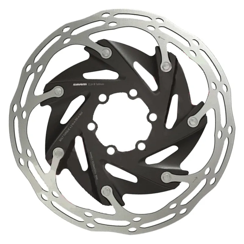 CenterLine XR Disc Brake Rotor - 160mm 6-Bolt Silver/Black