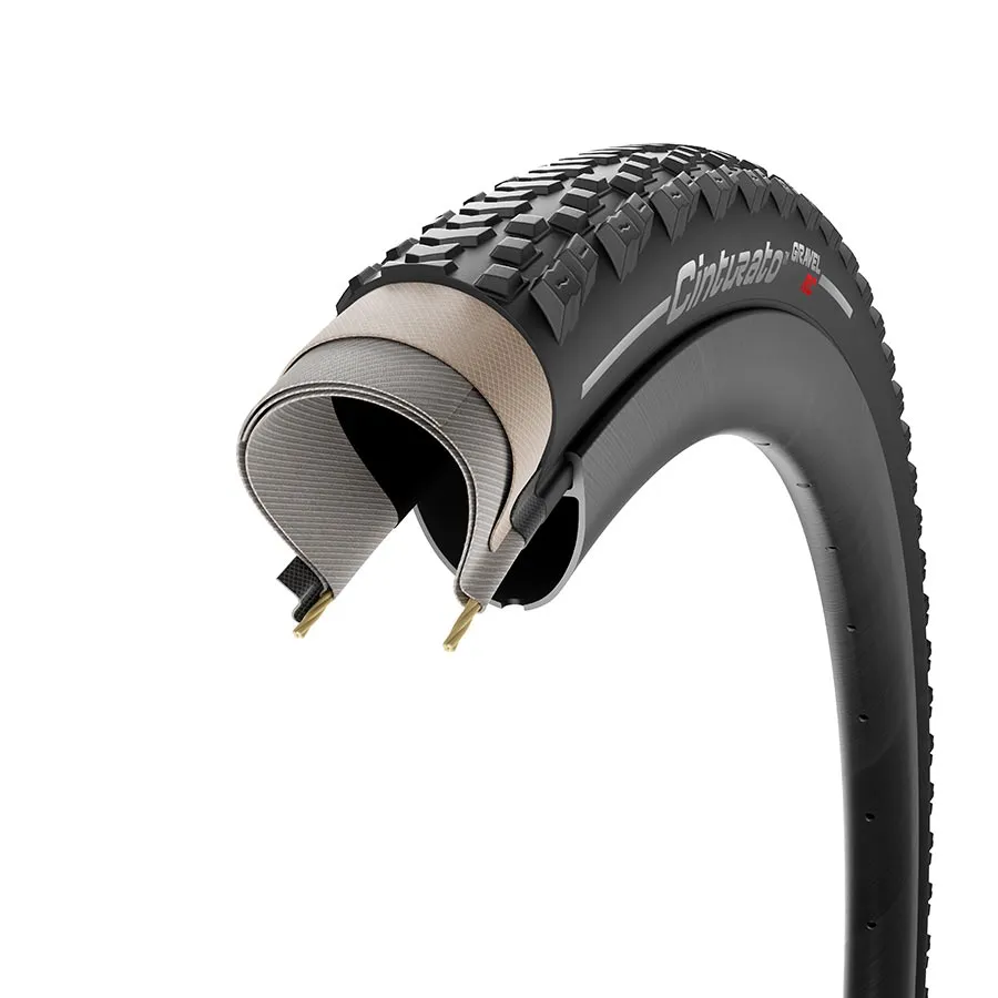 Cinturato Gravel RC Tire - 700 x 35 Tubeless Folding Black