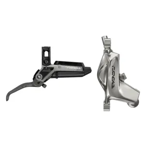 Code Ultimate Stealth Disc Brake Lever - Rear Post Mount 4-Piston Carbon Lever Titanium Hardware BLK/Silver C1