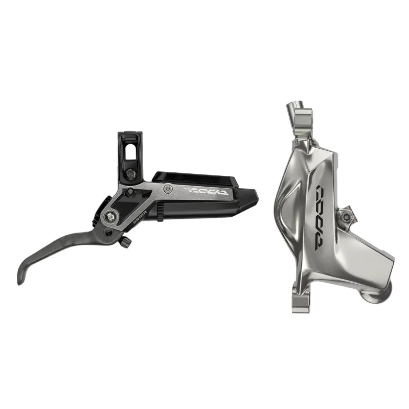 Code Ultimate Stealth Disc Brake Lever - Rear Post Mount 4-Piston Carbon Lever Titanium Hardware BLK/Silver C1