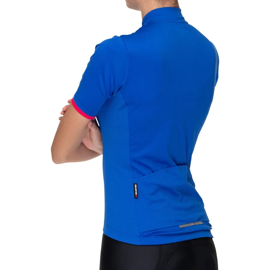 Criterium Pro Women's Short Sleeve Road Bike Jersey - Blue