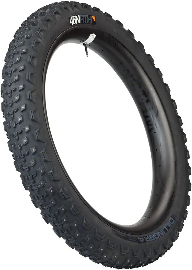 Dillinger 4 Tire - 27.5 x 4.0 Tubeless Folding BLK 60 TPI 168 Carbide Steel Studs
