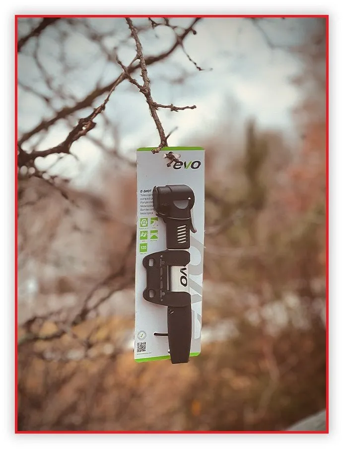 Evo E-Shot Water Bottle Mounted Frame Bike Tire Pump Schrader/Presta NEW