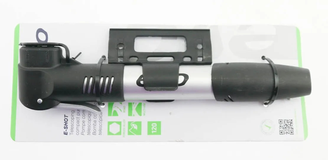 Evo E-Shot Water Bottle Mounted Frame Bike Tire Pump Schrader/Presta NEW